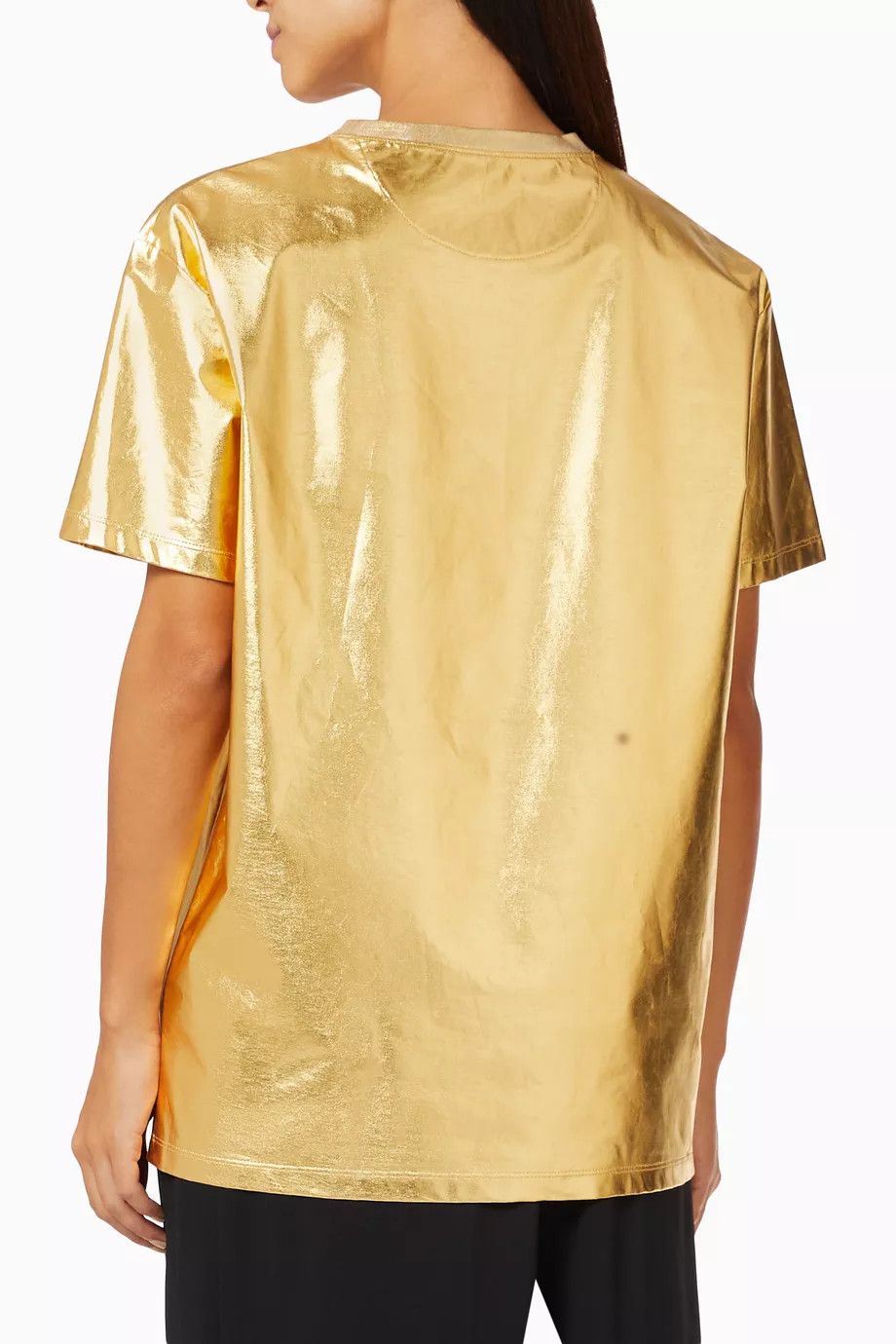 Valentino o1y0326 Logo T- Shirt in Gold Size XS / US 0-2 / IT 36-38 - 3 Thumbnail