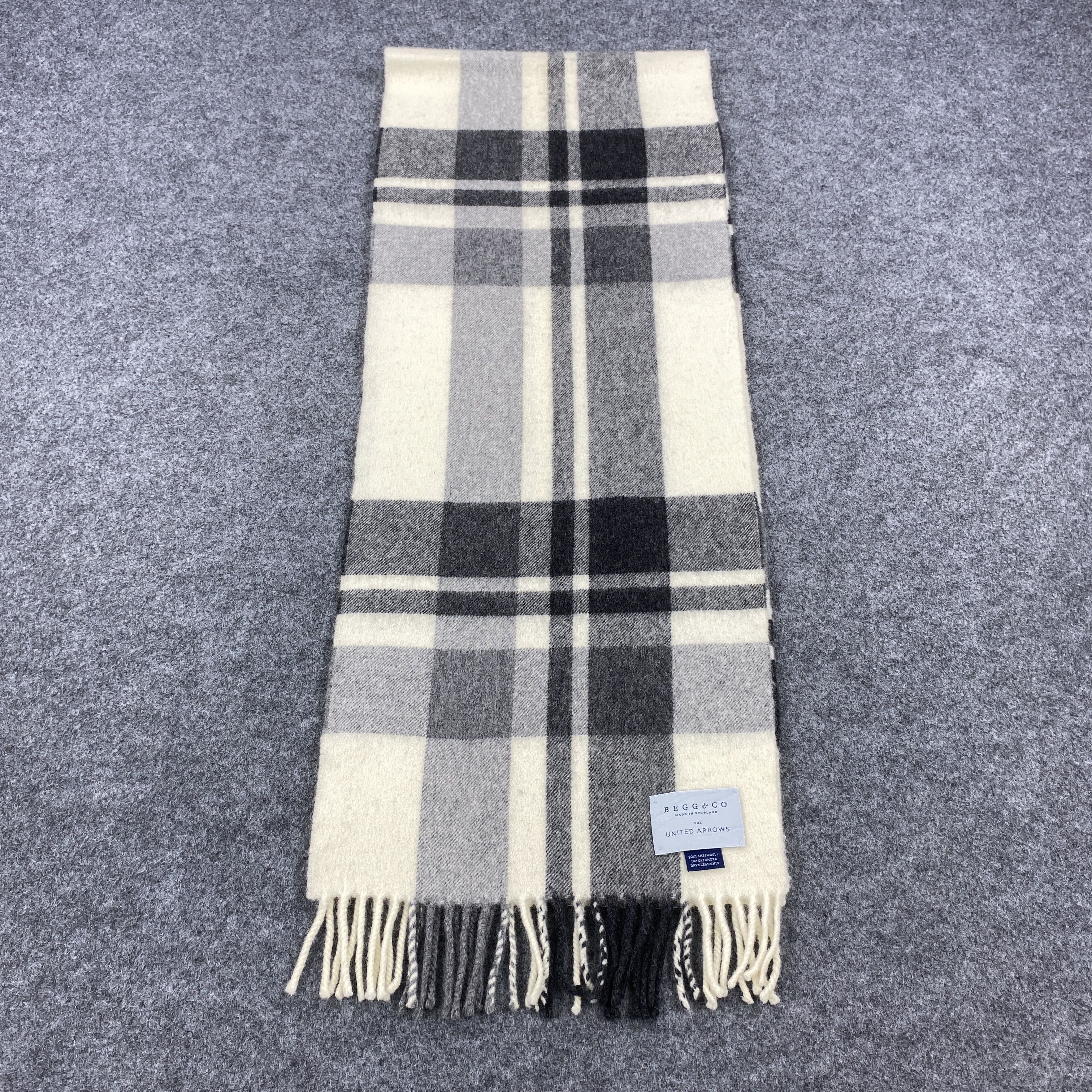 Begg x Co × Vintage GF10687 Begg & Co. Scarf Neck Wear Muffler Nova Check Size ONE SIZE - 5 Thumbnail