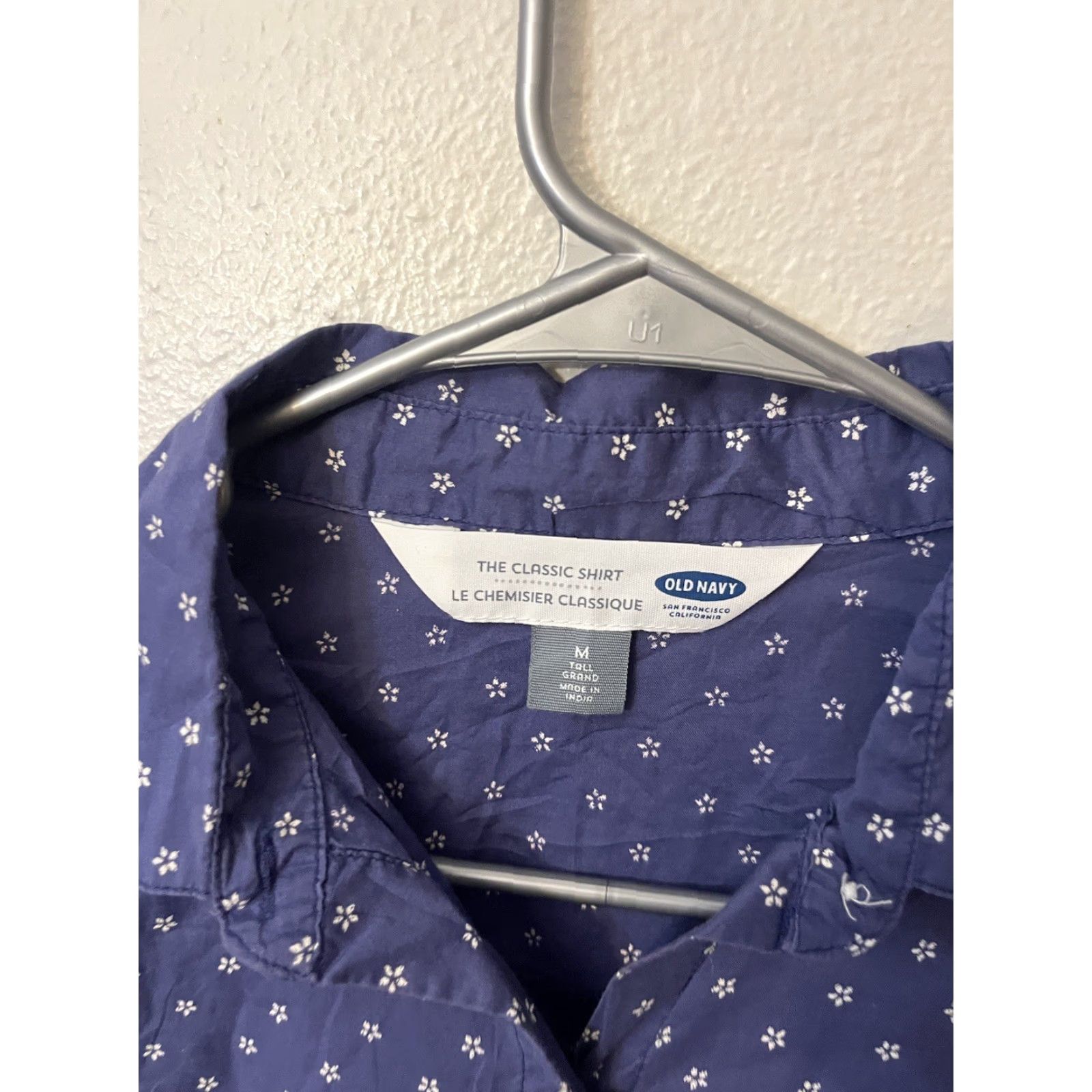 Old Navy Old Navy Shirt Womens M Blue Polka Dot Long Sleeve Button-Up The Classic Size M / US 6-8 / IT 42-44 - 2 Thumbnail