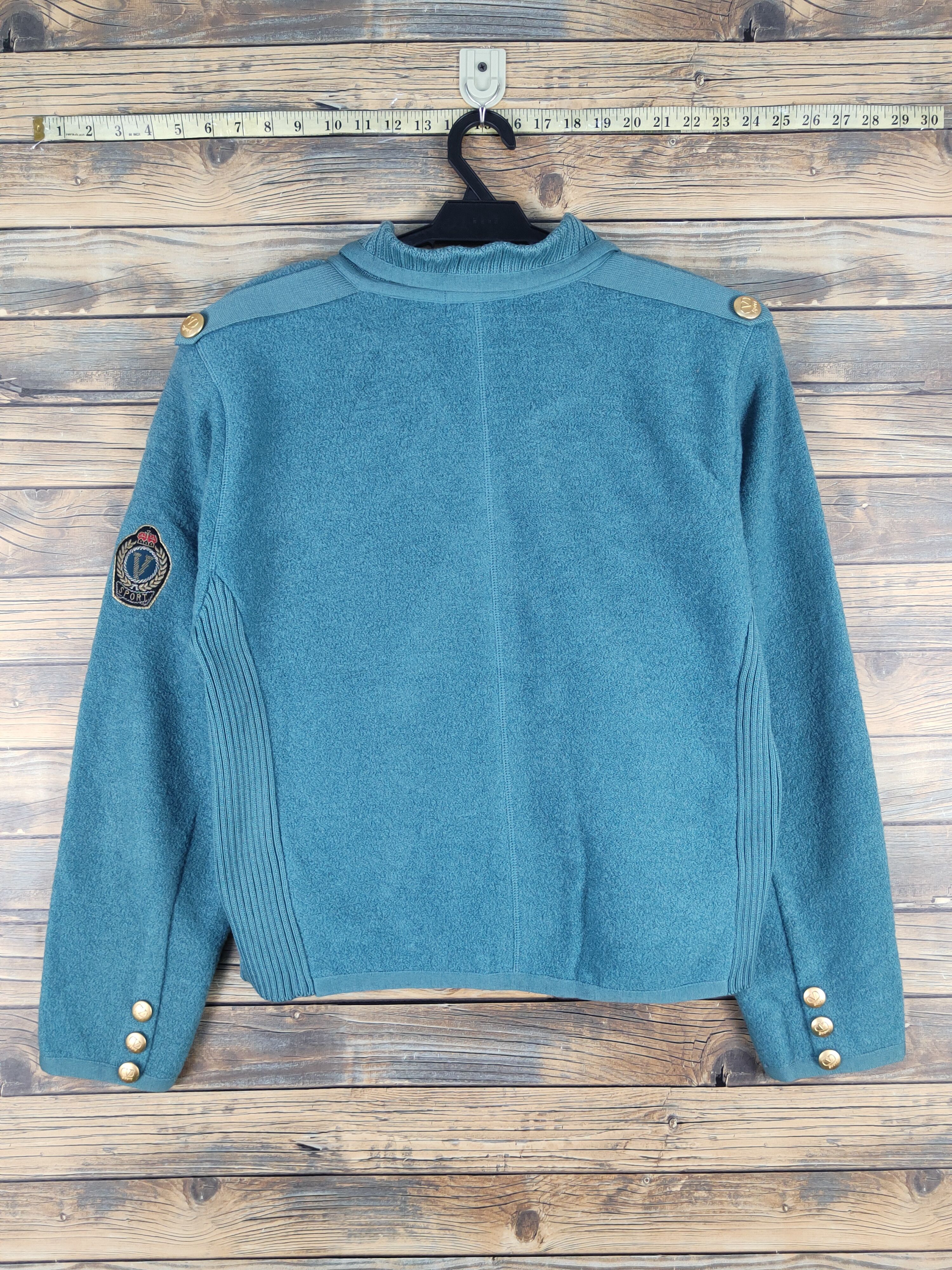 Homespun Knitwear Valentino Garavani Turquoise Knitwear jacket #W1331 Size S / US 4 / IT 40 - 7 Thumbnail