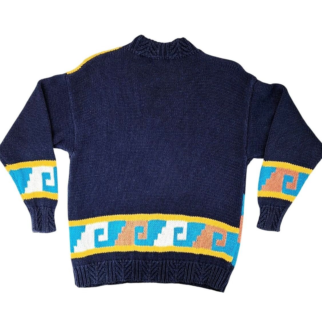 Vintage Vintage Sakura Sport Sweater Geometric Aztec Southwest Knit Size L / US 10 / IT 46 - 2 Thumbnail