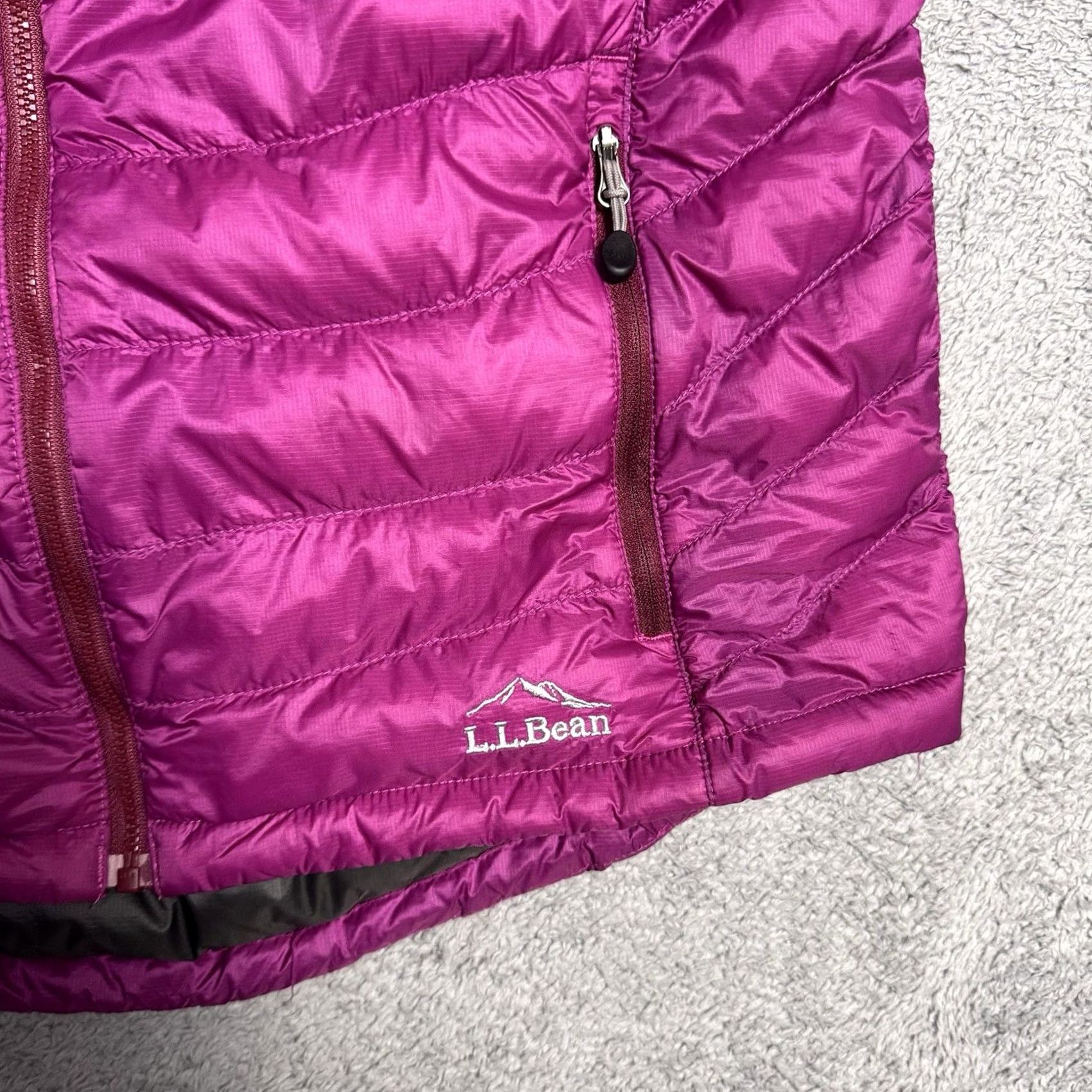 Vintage LL Bean Vest Women's M Ultralight 850 Down Quilted Puffer DownTek Ripstop 287288 Size M / US 6-8 / IT 42-44 - 3 Thumbnail