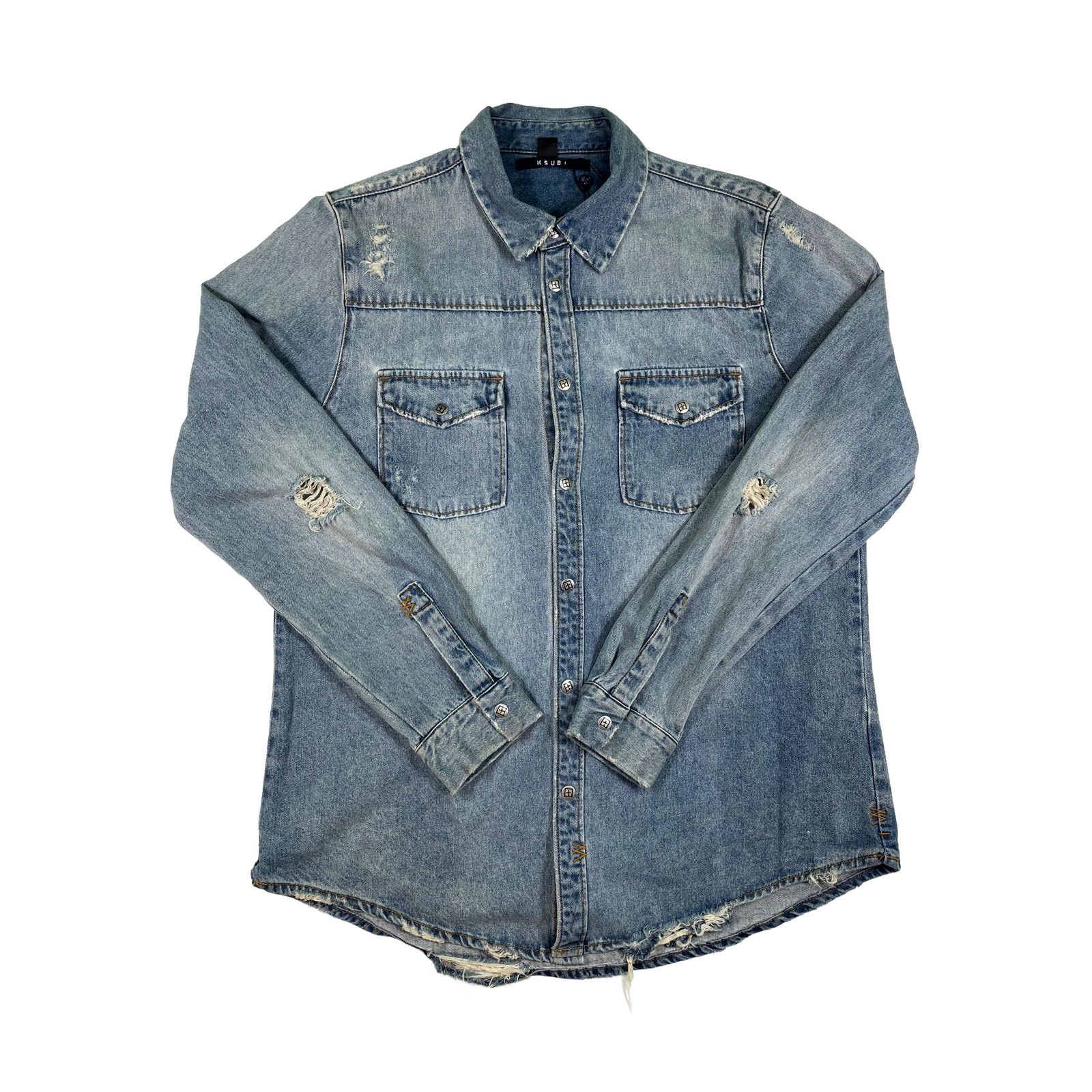 Ksubi Ksubi Denim Light Wash Jacket Size US XL / EU 56 / 4 - 1 Thumbnail