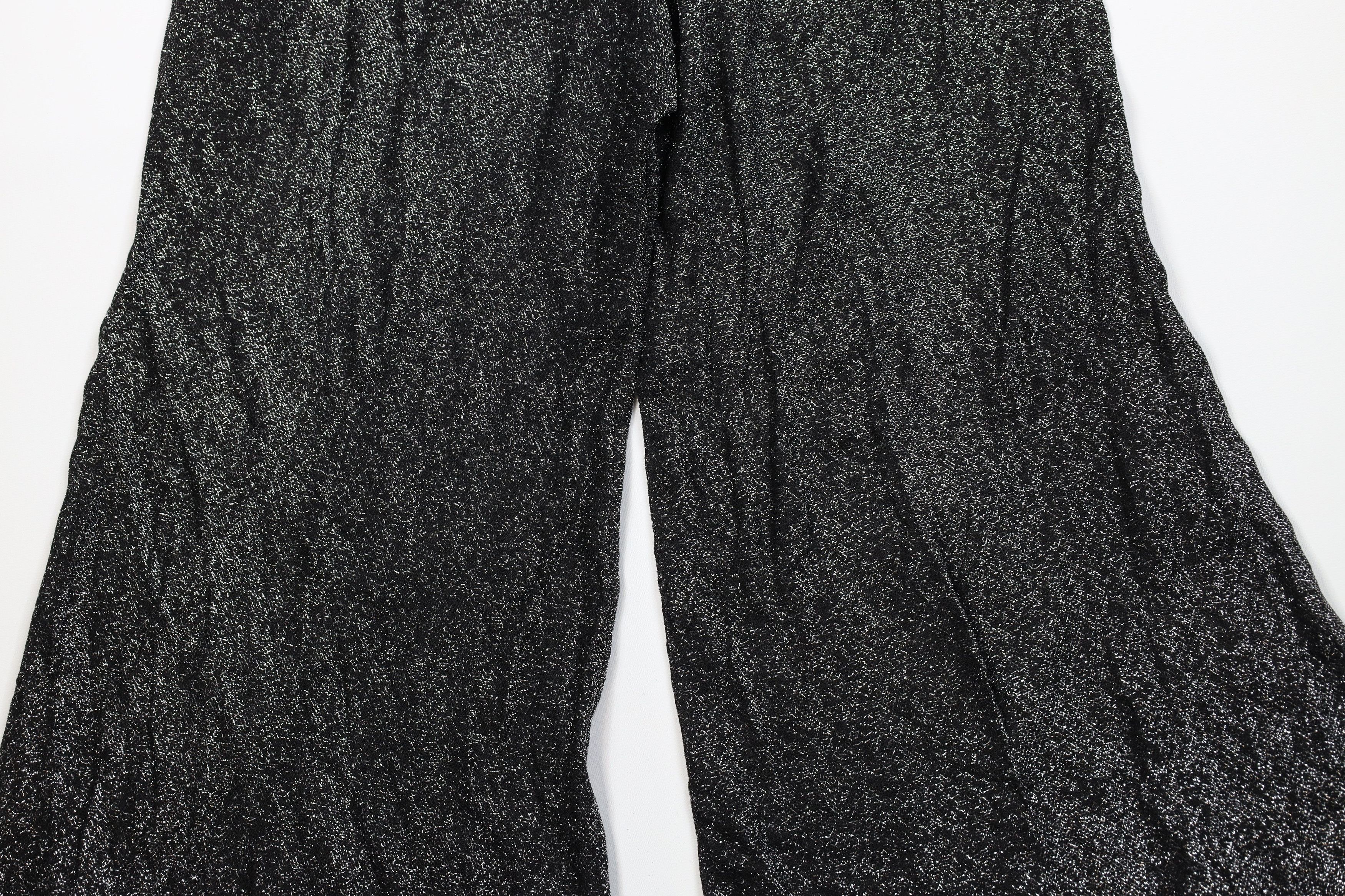 Vintage Vintage 60s 70s Boho Chic Sheer Knit Bell Bottoms Pants USA Size 36" / US 14 / IT 50 - 10 Thumbnail
