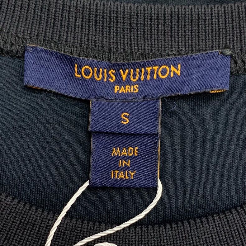 Louis Vuitton Louis Vuitton Navy pocket studded cotton crewneck short-sl Size S / US 4 / IT 40 - 5 Thumbnail
