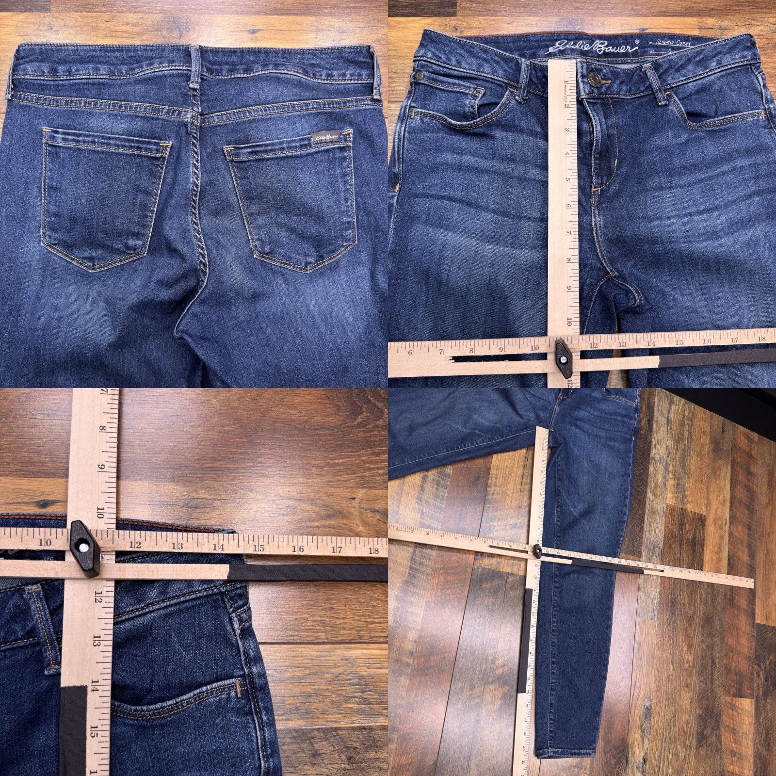 Eddie Bauer Eddie Bauer Skinny Jeans Womens 8 Mid Rise Stretch Jeans Blue Slim 5-Pocket Denim City Size 30" / US 8 / IT 44 - 8 Thumbnail