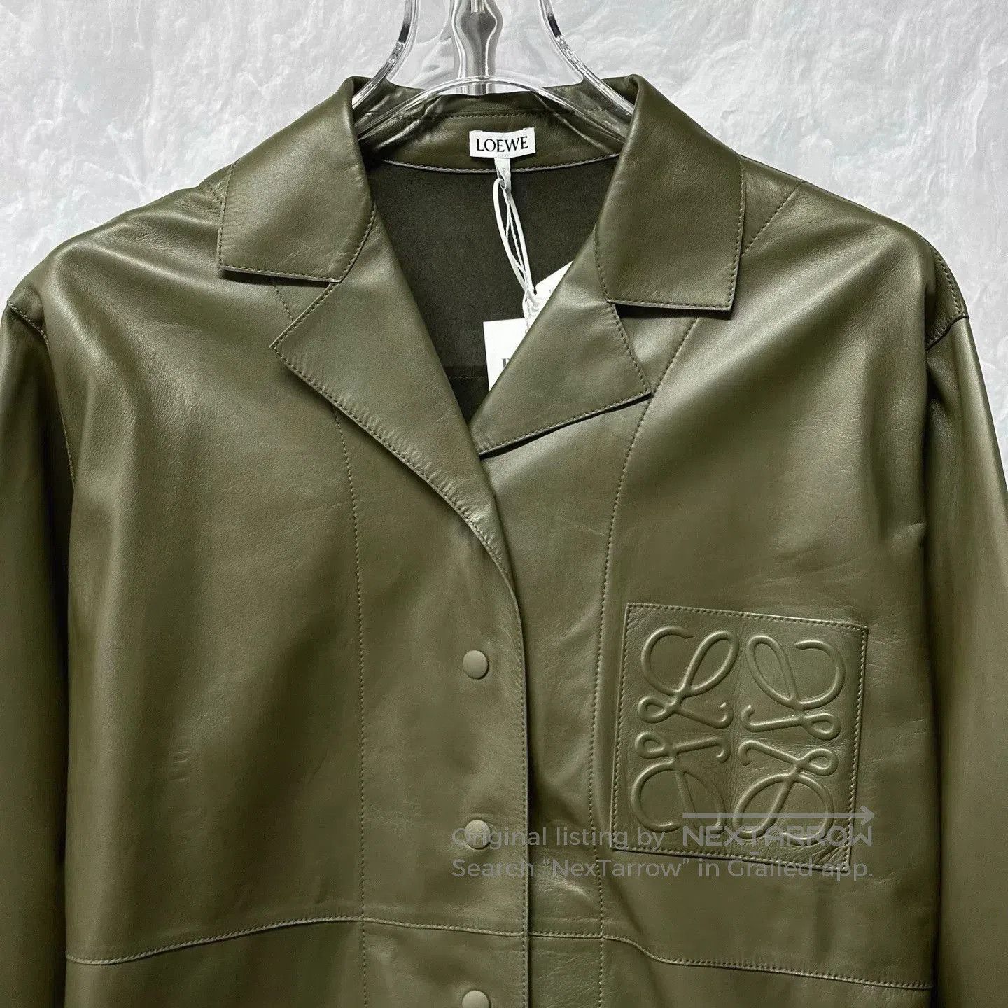 Loewe Loewe Sheepskin Embossed Pocket Shirt Jacket. Size XS / US 0-2 / IT 36-38 - 3 Thumbnail