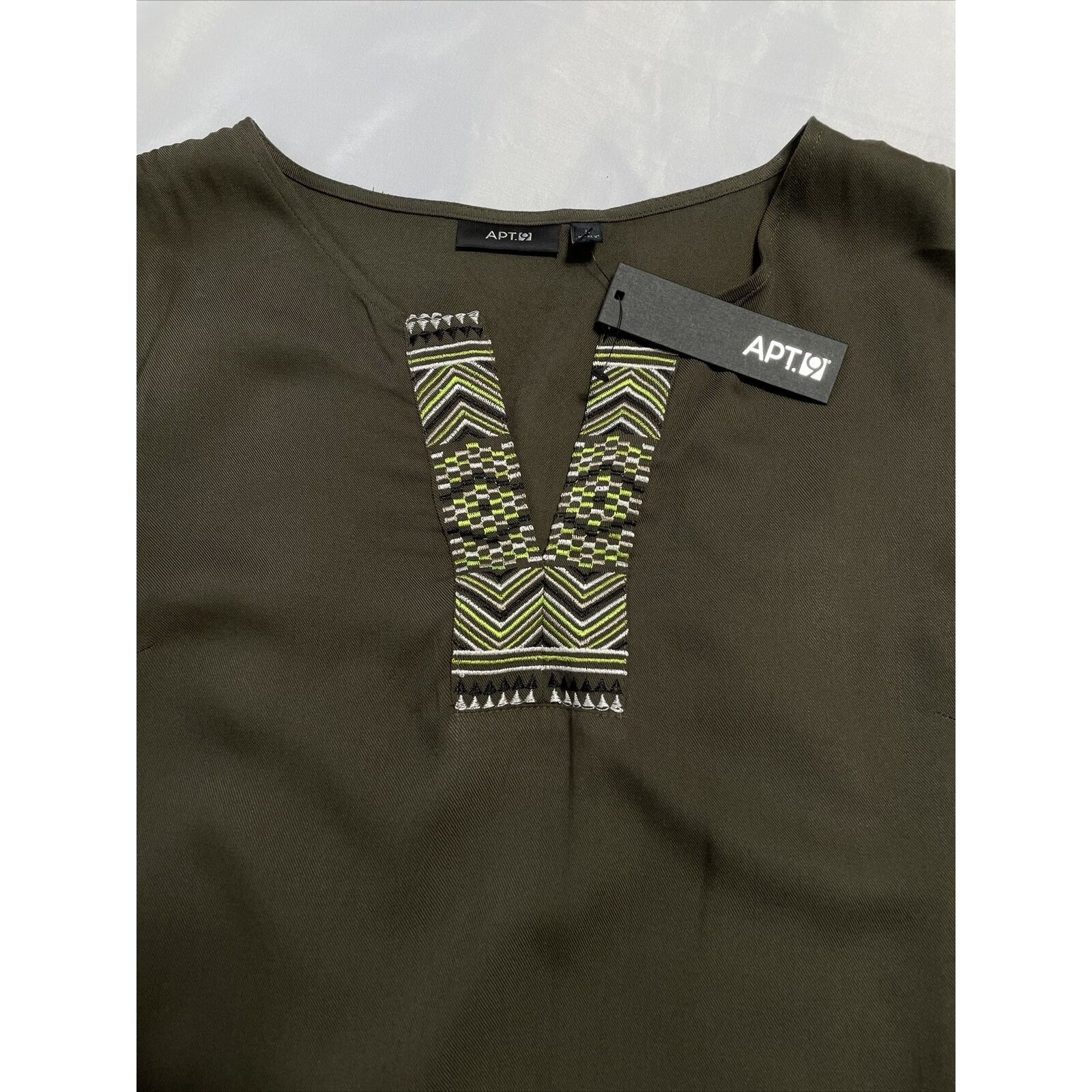 Apt. 9 Women's APT.9 Embroidered Tunic Dress Sleeveless Size Large Size L / US 10 / IT 46 - 5 Thumbnail