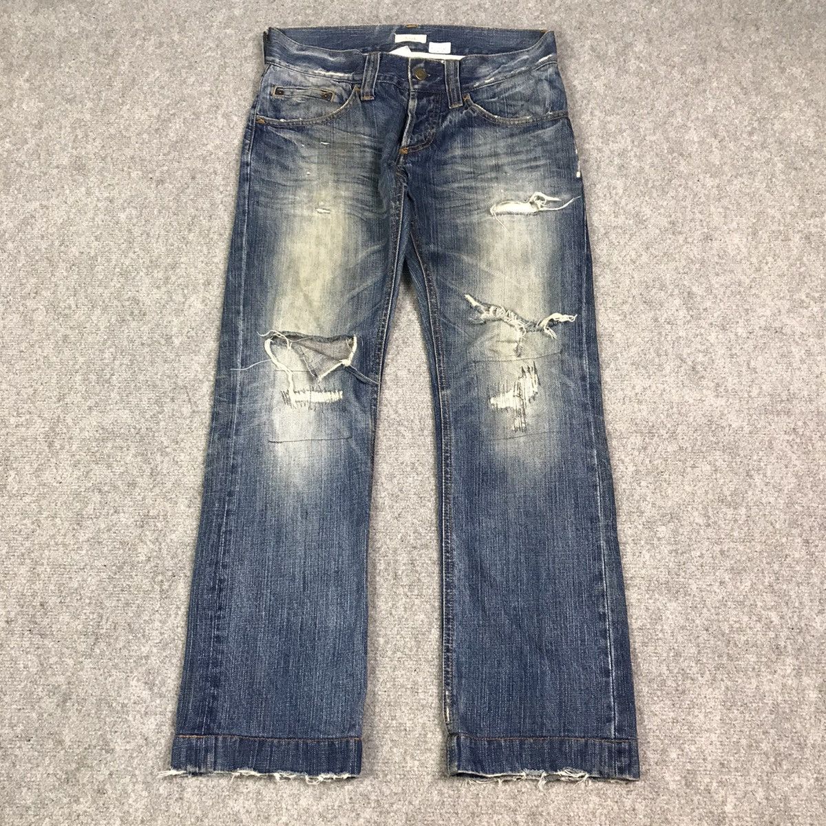 Japanese Brand DISTRESSED JEANS SOUK DENIM PANTS Size US 30 / EU 46 - 7 Thumbnail