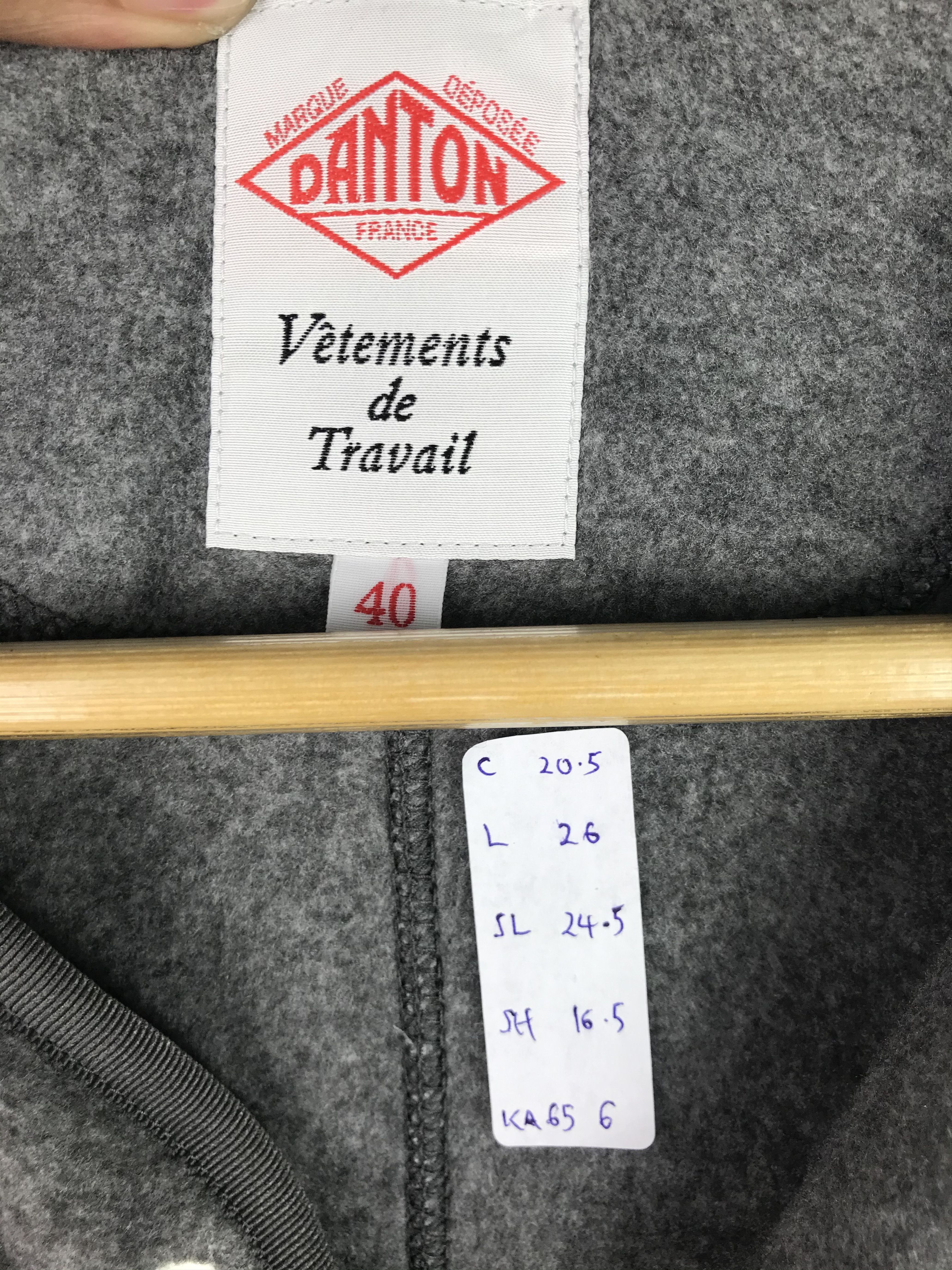Danton × Japanese Brand VINTAGE DANTON VETEMENTS DE TRAVAIL FLEECE JACKET Size US M / EU 48-50 / 2 - 7 Thumbnail