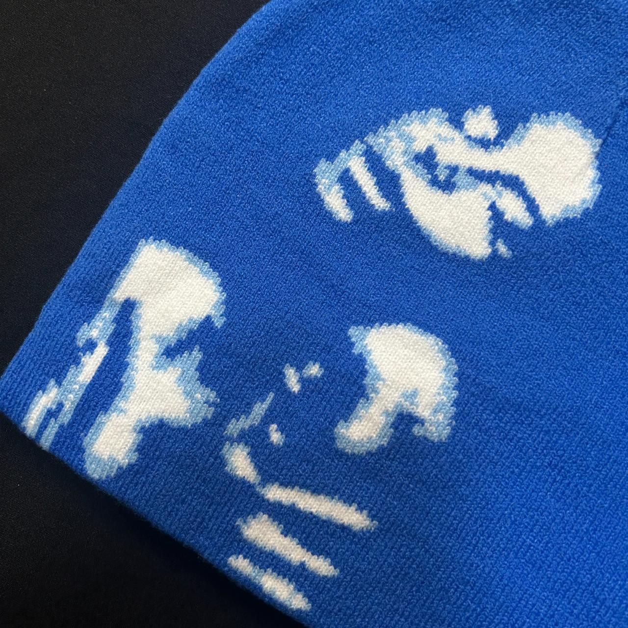 Japanese Brand Rare Woman Sensual Graphic No Cuff Beanie Skully Hat Blue OS Size ONE SIZE - 2 Thumbnail