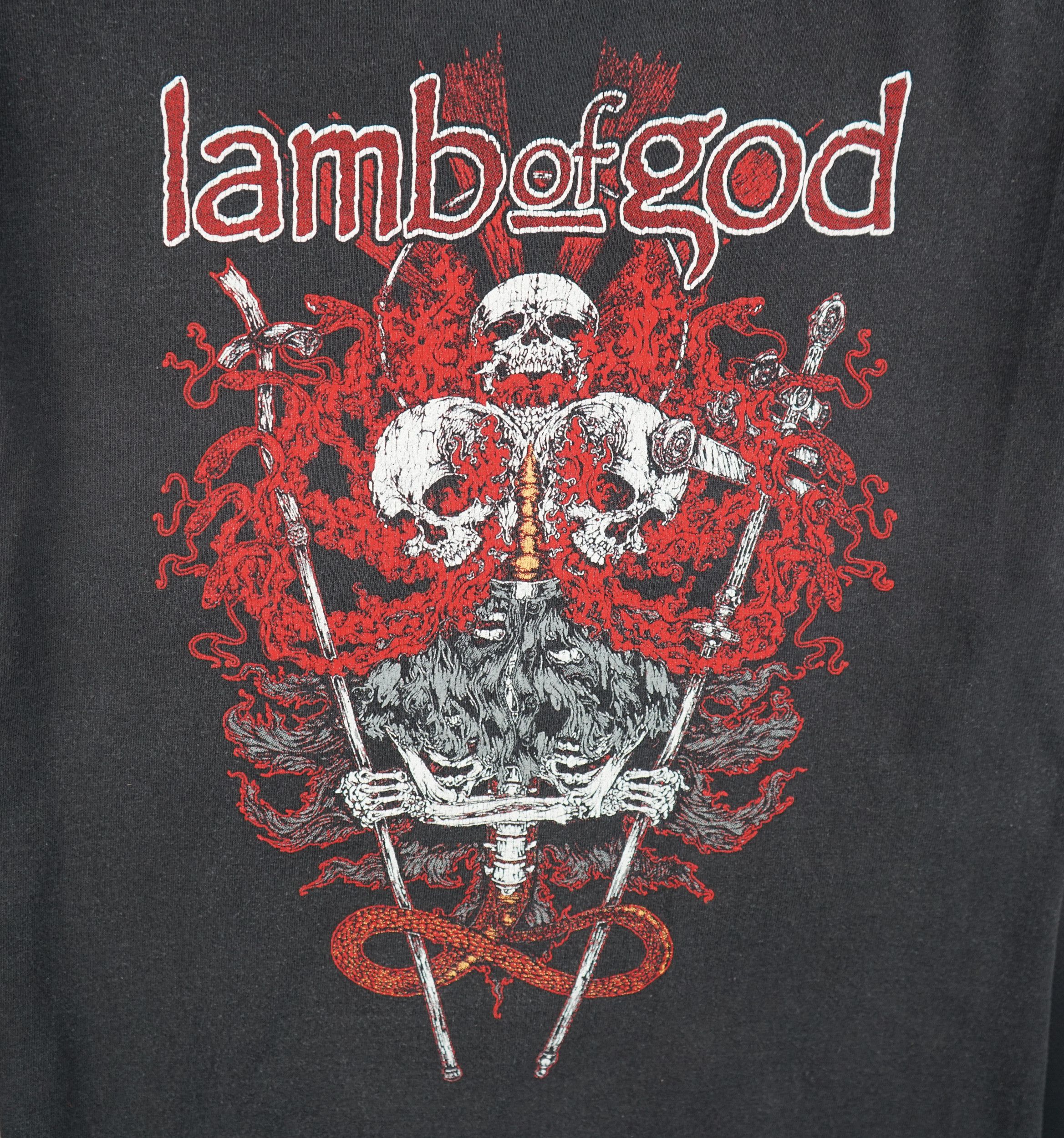 Band Tees × Vintage Vintage 2000s Lamb Of God Band T-Shirt Size US S / EU 44-46 / 1 - 2 Thumbnail