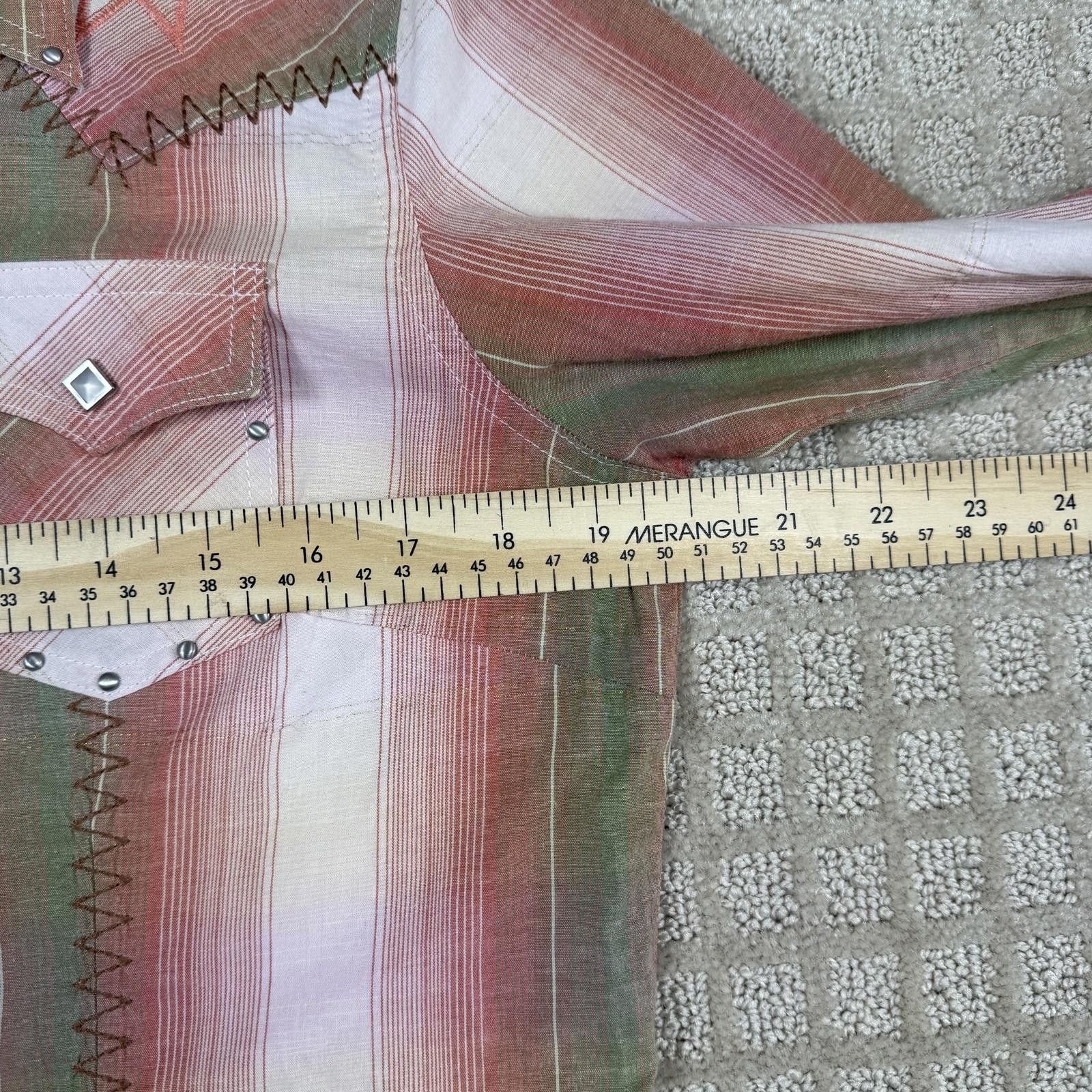 Wrangler Wrangler Western Pearl Snap Shirt Womens M Size M / US 6-8 / IT 42-44 - 5 Thumbnail