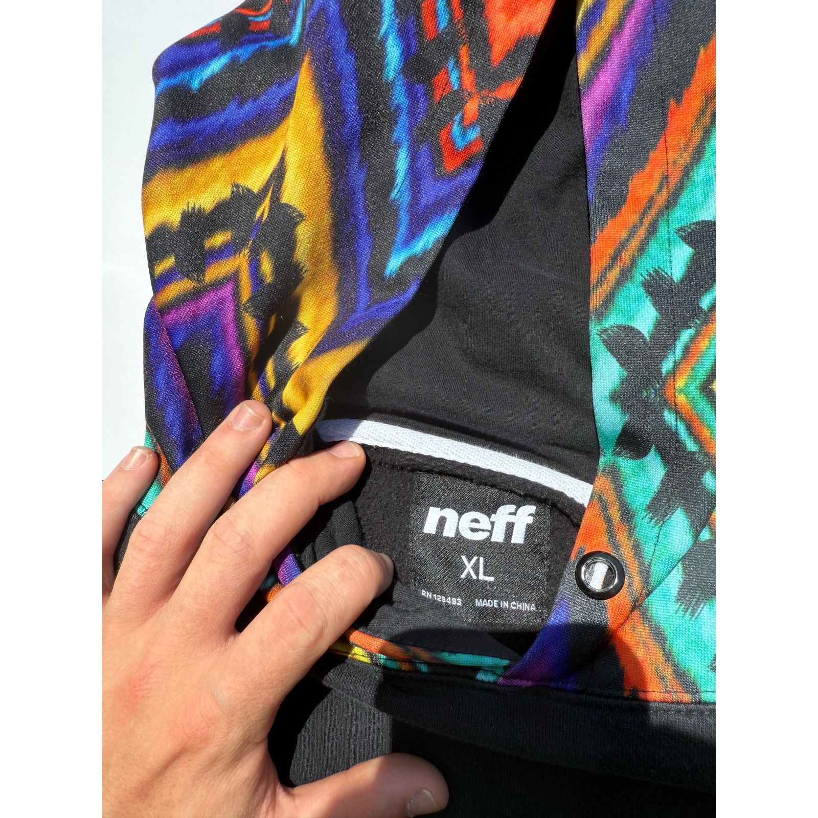 NEFF Neff Multicolored Hoodie XL Size US XL / EU 56 / 4 - 2 Thumbnail