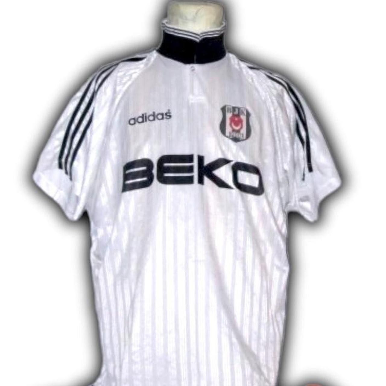 Adidas BJK Besiktas Turkey 1997 1998 Home shirt jersey Size US XL / EU 56 / 4 - 1 Thumbnail