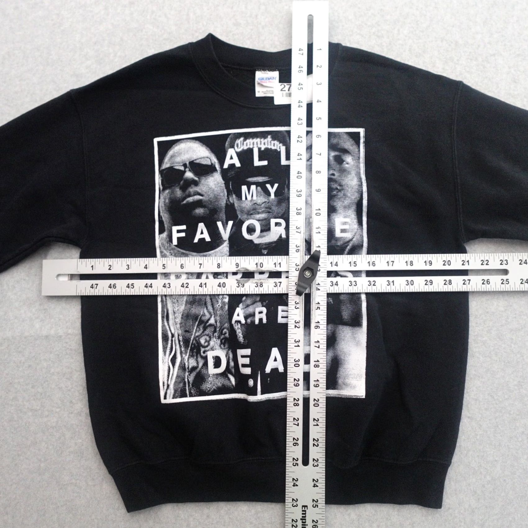 Gildan All My Favorite Rappers Are Dead Gildan Sweater Pullover Medium Black Mens Size US M / EU 48-50 / 2 - 3 Thumbnail