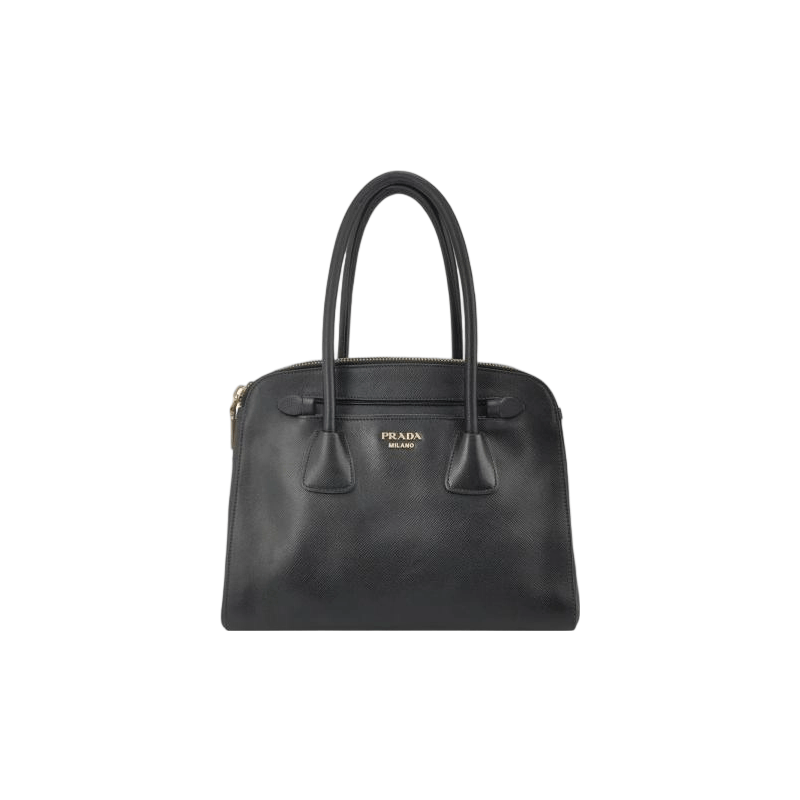 Prada Prada Saffiano Leather Handbag Black ONE SIZE Size ONE SIZE - 1 Thumbnail