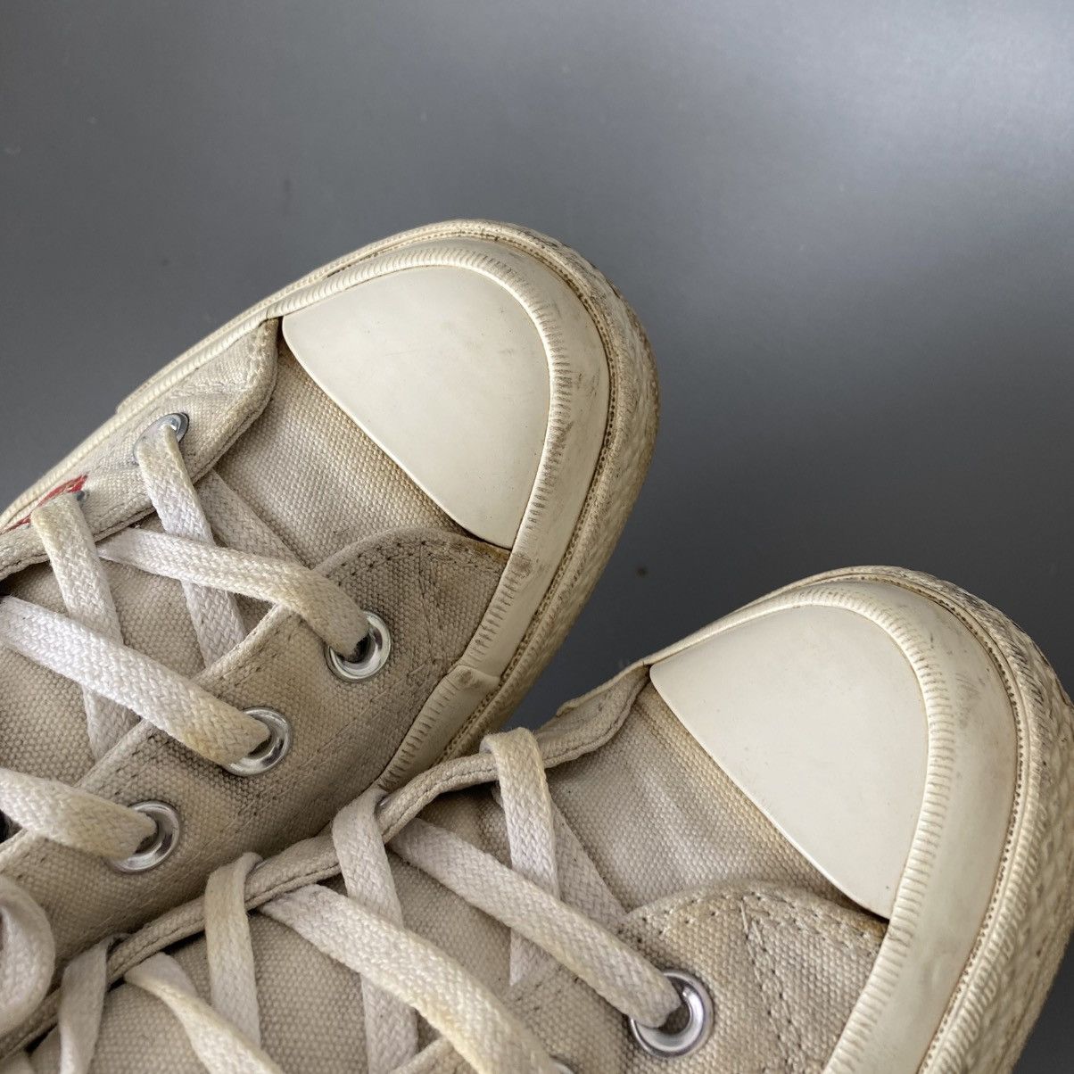 Comme des Garcons PLAY Vintage Play Comme Des Garçons Monogrammed y2k shoes Size US 7 / EU 40 - 11 Thumbnail