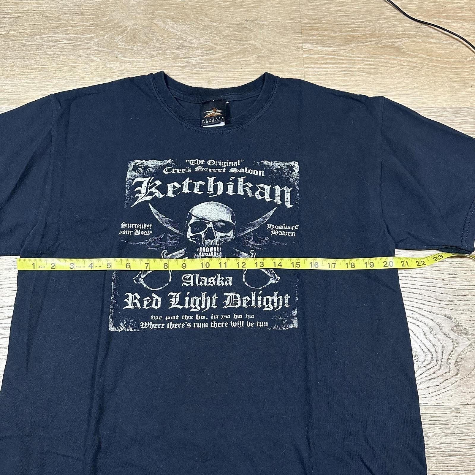 Other Prairie Mountain Menswear T-shirt L Black Ketchikan Skull & Size US L / EU 52-54 / 3 - 6 Thumbnail