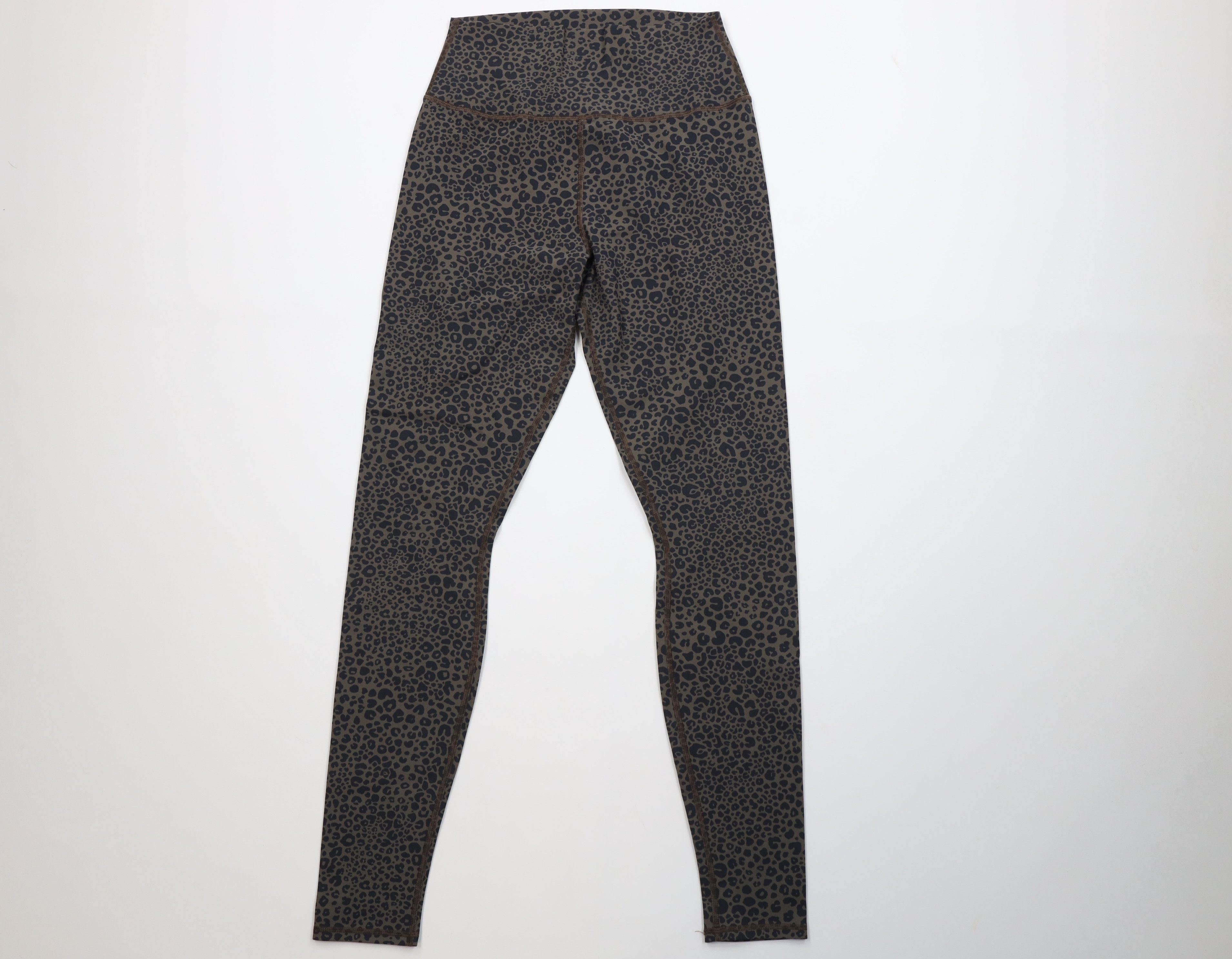 Vintage ALO High Waist Leopard Print Leggings Pants Yoga Running Size 25" / US 0 / IT 36 - 1 Thumbnail