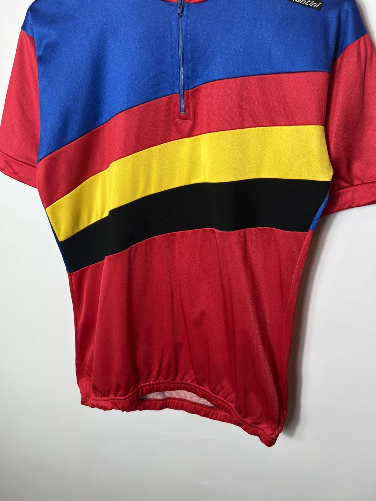 Vintage Very rare 1980s VINTAGE OLD SANTINI CYCLING CYCLES JERSEY Size US M / EU 48-50 / 2 - 3 Thumbnail