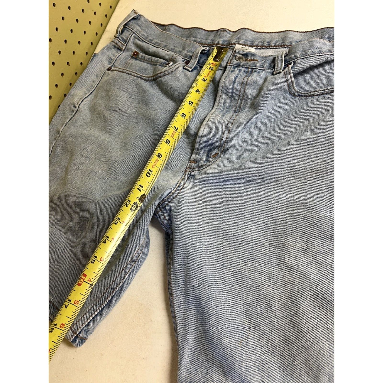 Levi's VINTAGE Levi's 505 Shorts Men 34 Blue Denim Jorts Regular Fit Chino Straight Fit 34 Blue Casual Mens Regular Distressed No Size US 34 / EU 50 - 6 Thumbnail