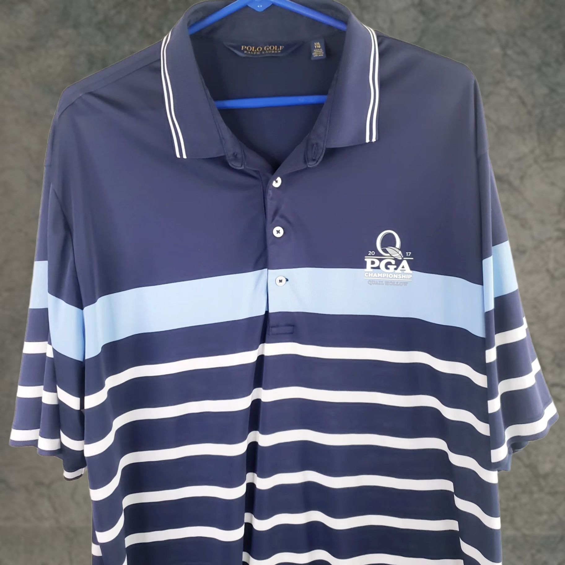 Ralph Lauren VINTAGE Ralph Lauren Golf Polo 2017 PGA Championship Logo XXL Blue Quail Hallow Polo Shirt Men 2XL Sports Golf PGA Womens Mens Girls? Size US XXL / EU 58 / 5 - 1 Thumbnail