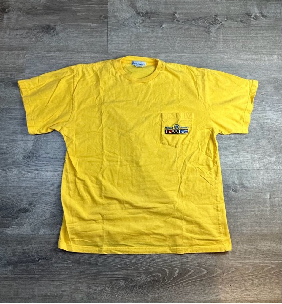 Other Men's vintage Holland America Line T-shirt XL Yellow Size US XL / EU 56 / 4 - 1 Thumbnail