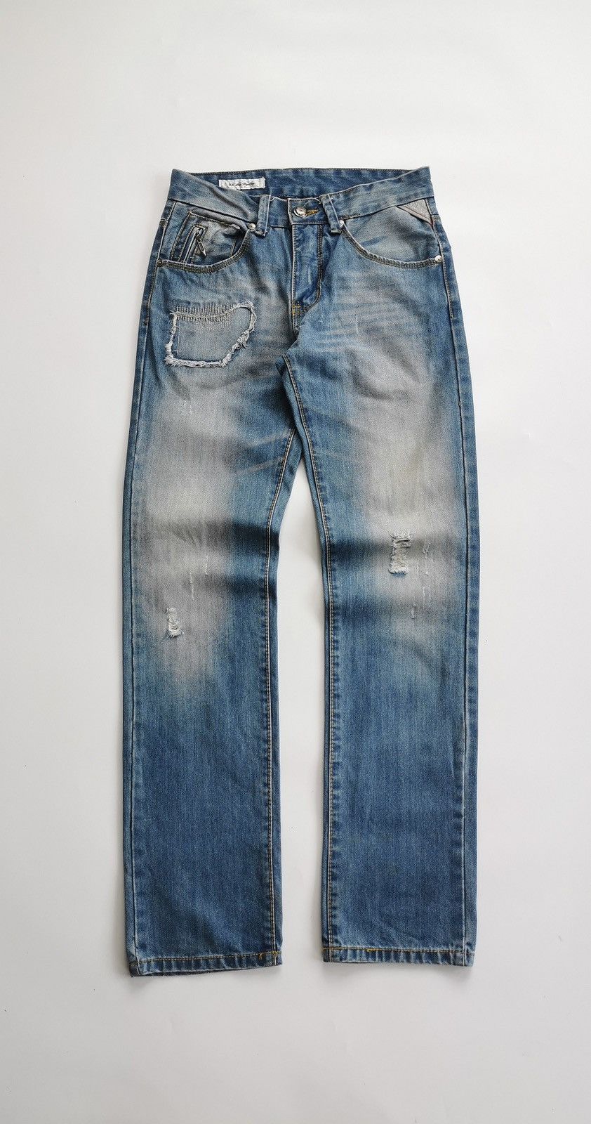 Replay We Are Replay Stud Distressed Patchwork Jeans Size US 28 / EU 44 - 5 Thumbnail
