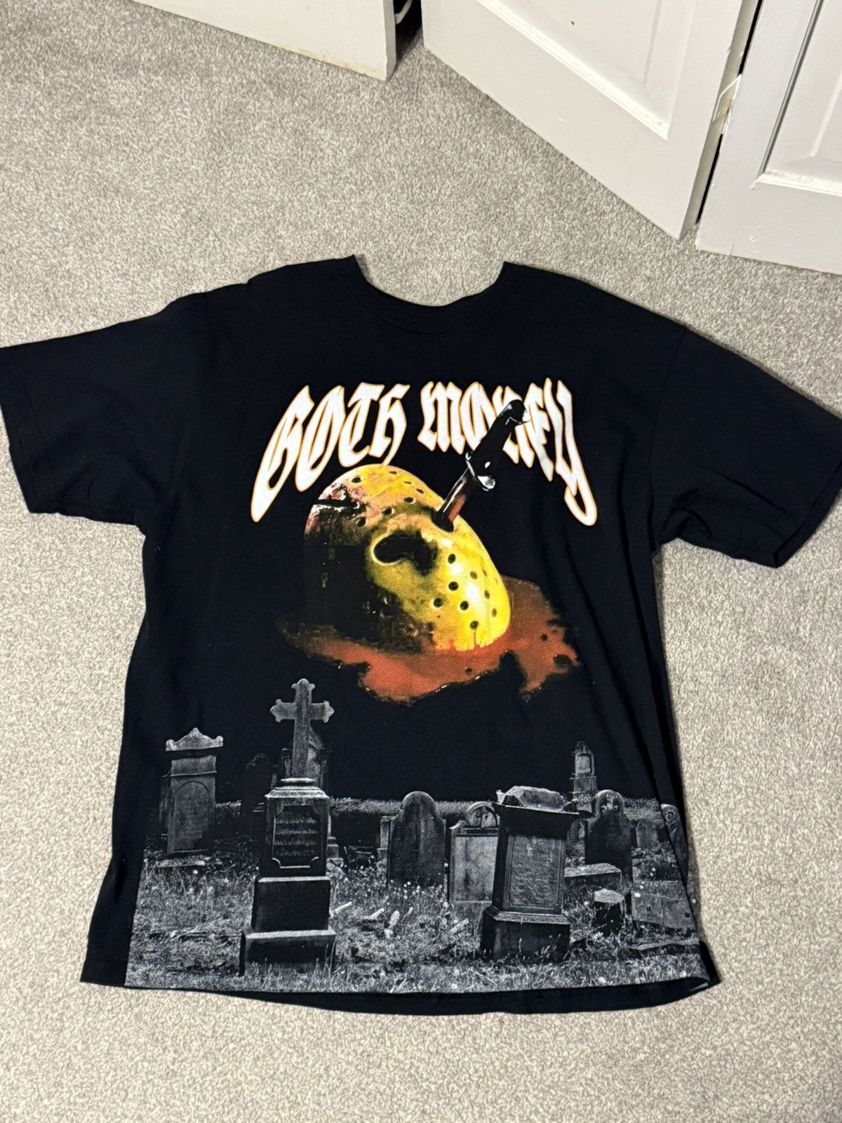 Goth Money GOTH MONEY RECORDS FRIDAY THE 13TH JASON MASK TEE Size US XL / EU 56 / 4 - 1 Thumbnail