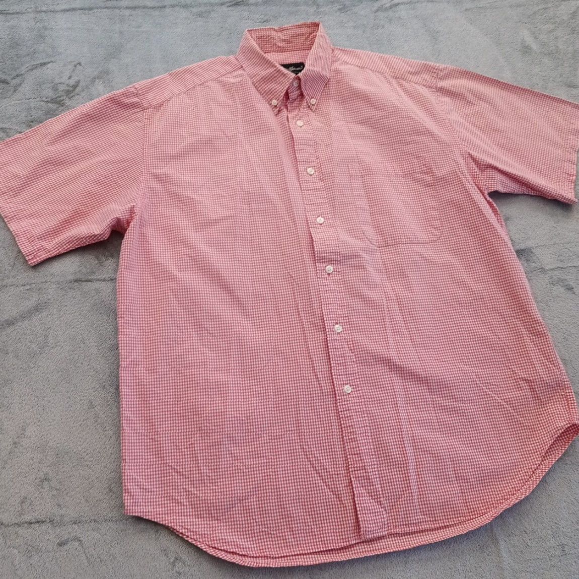 Eddie Bauer Eddie Bauer Shirt Mens Large Pink Plaid Short Sleeve Button-Down Collared Cotton Shirt L Mens Pink Plaid Short Sleeve Button-Down Eddie Bauer Size US L / EU 52-54 / 3 - 5 Thumbnail