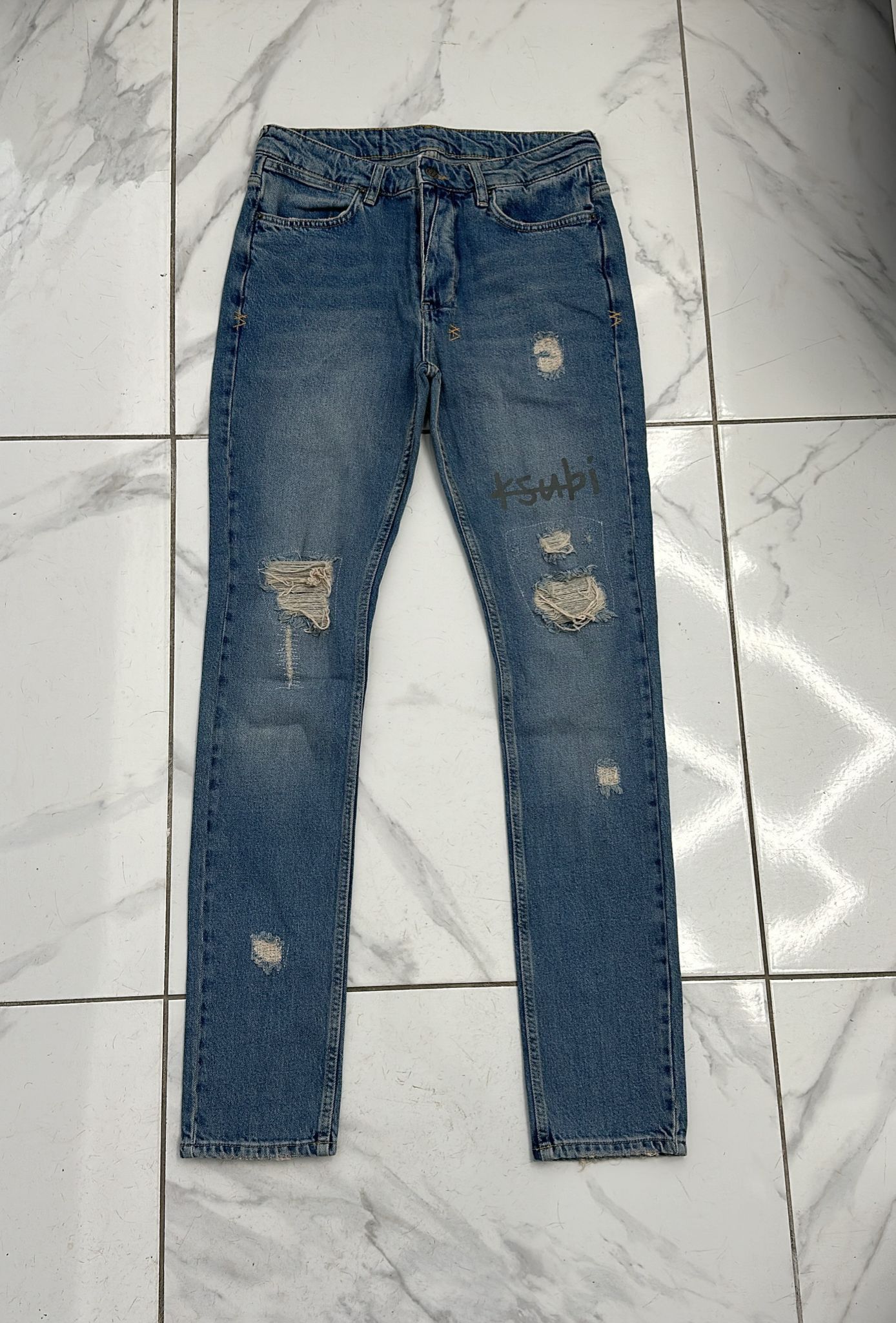 Ksubi Ksubi Van Winkle Heritage Repair Jeans Size 34 Size US 34 / EU 50 - 2 Thumbnail