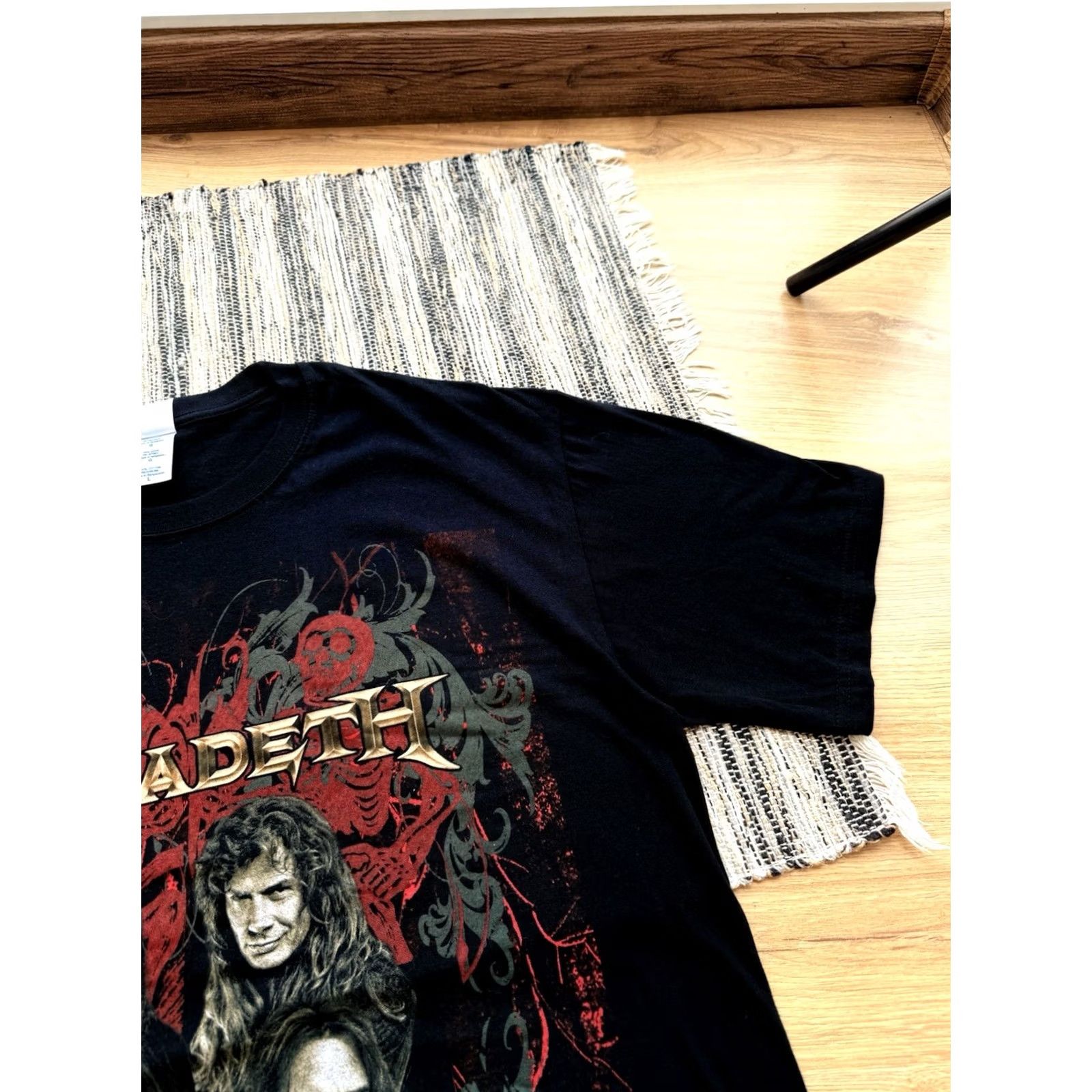 Vintage VINTAGE Megadeth T-Shirt Rock Band Tees Cotton Black Sz L Shirt Mens 2000s 2011 MEGADETH TOUR Graphic Print Size L Size US L / EU 52-54 / 3 - 6 Thumbnail