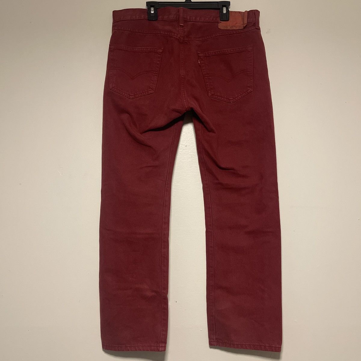 Levi's Vinatge Maroon Red Levi 501 Jeans Made In Mexico Size US 34 / EU 50 - 2 Thumbnail