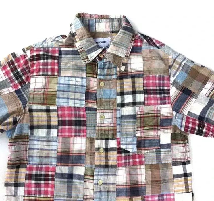 Japanese Brand Exhibitionist Patchwork Design Shirt Button Up Size US S / EU 44-46 / 1 - 2 Thumbnail