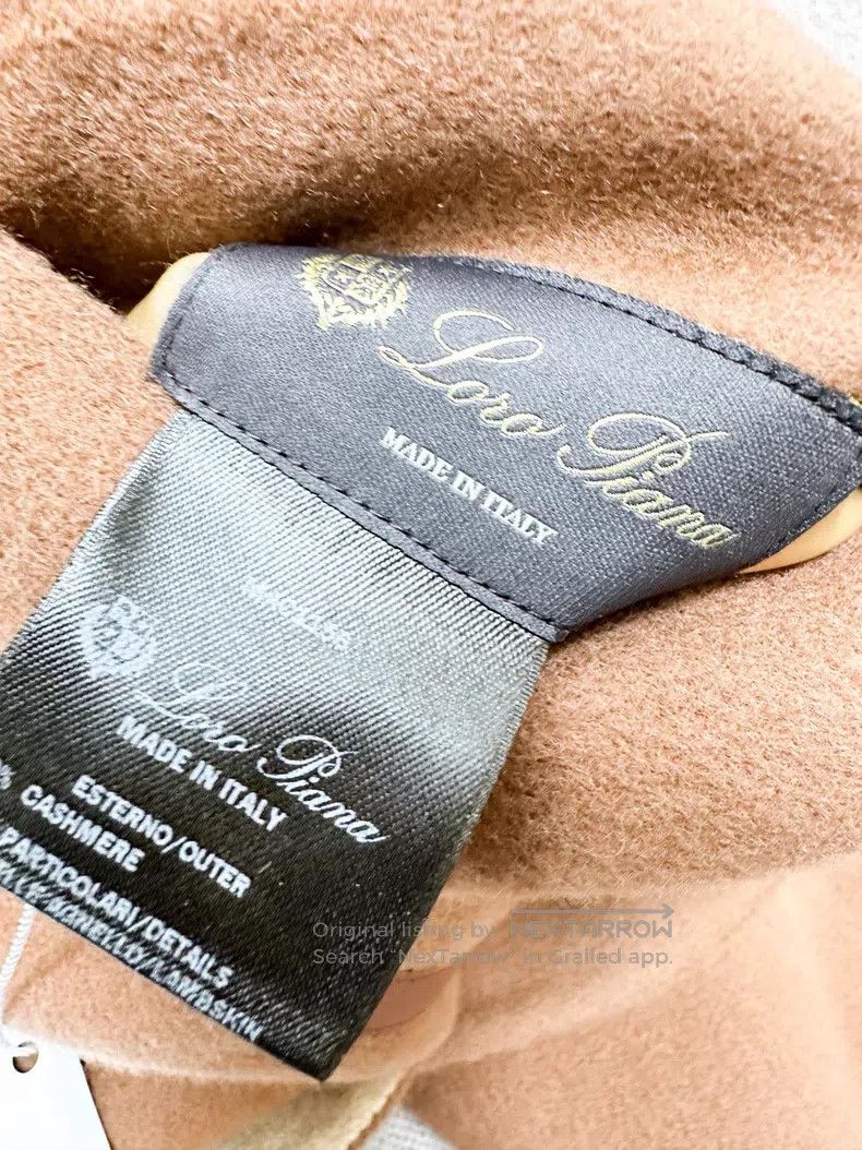 Loro Piana Loro Piana Coffee and khaki double-sided wear turn-down co Size S / US 4 / IT 40 - 5 Thumbnail