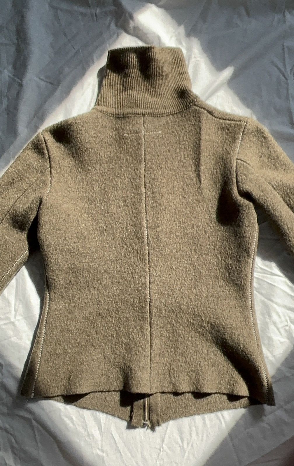 Maison Margiela MM6 Wool Khaki Jacket Size S / US 4 / IT 40 - 3 Thumbnail