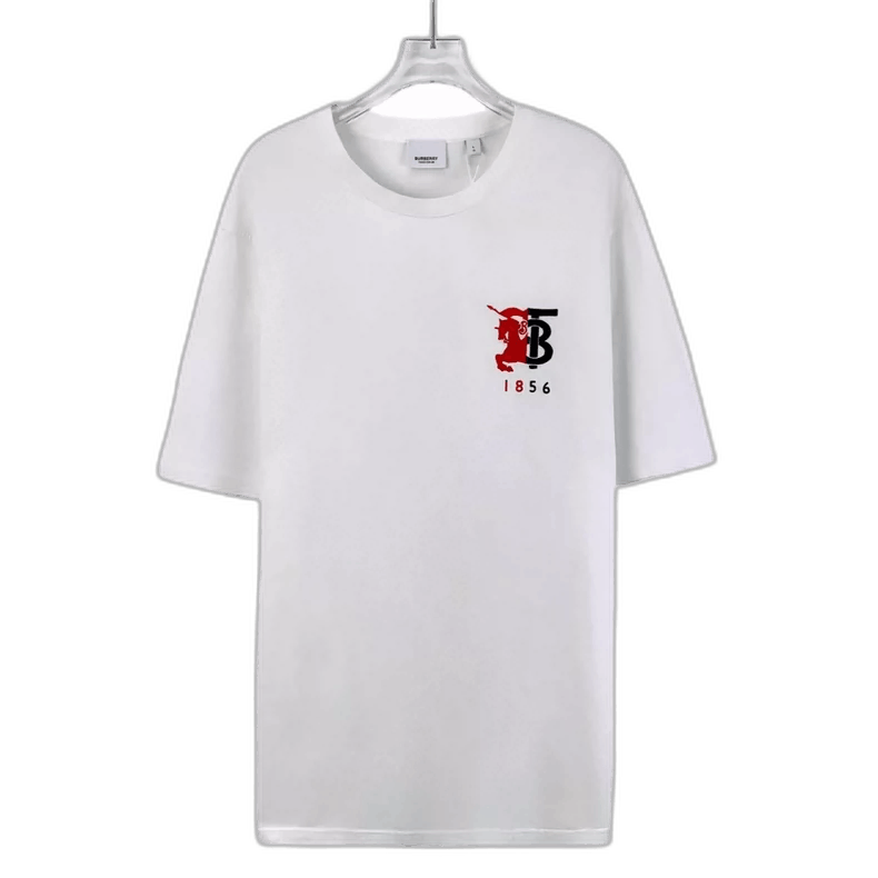 Burberry Burberry White Cotton Short Sleeve T-Shirt Size L / US 10 / IT 46 - 1 Thumbnail