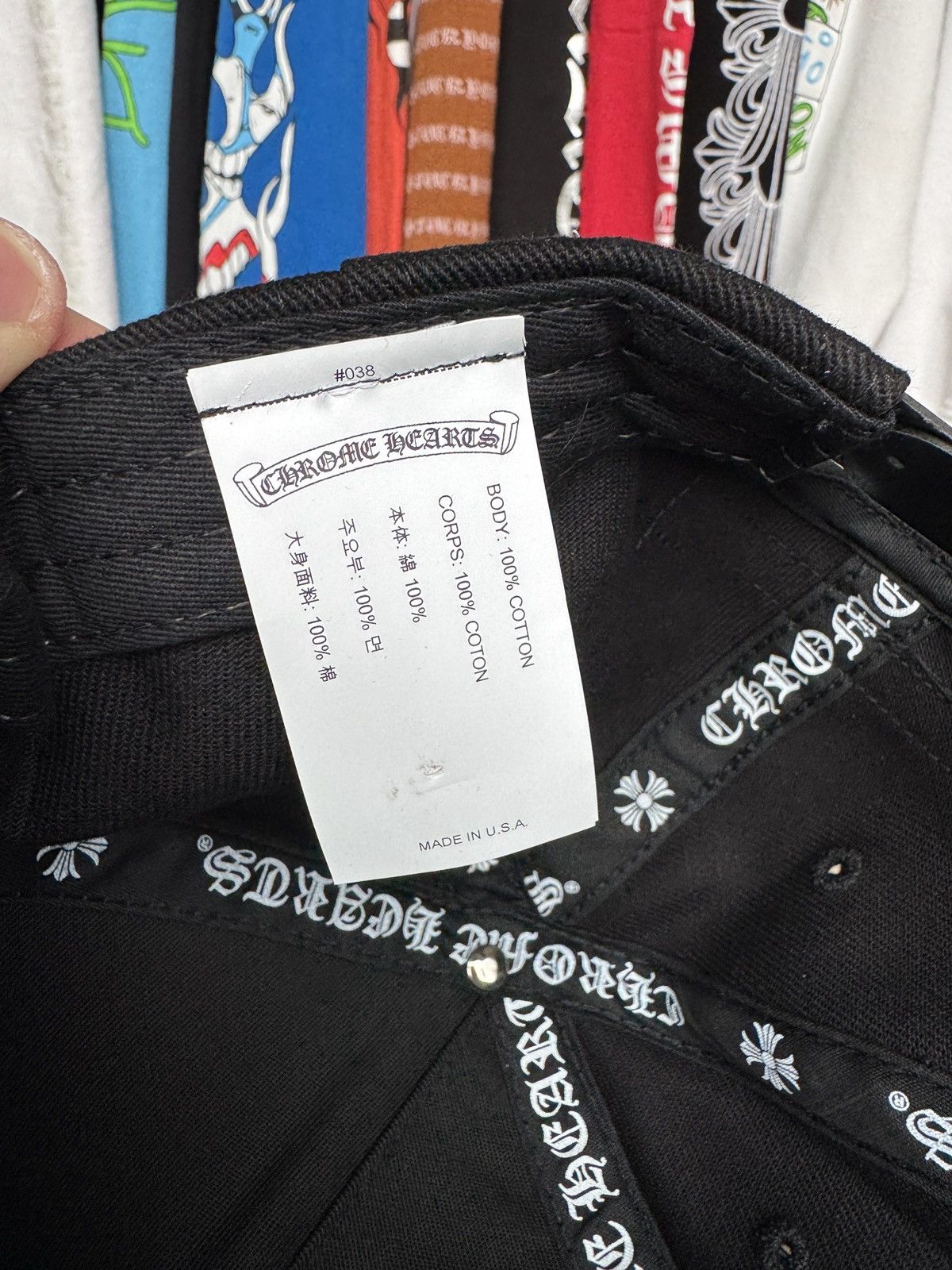 Chrome Hearts Chrome Hearts RS3 White Crosses 3 Baseball Hat Size ONE SIZE - 7 Thumbnail