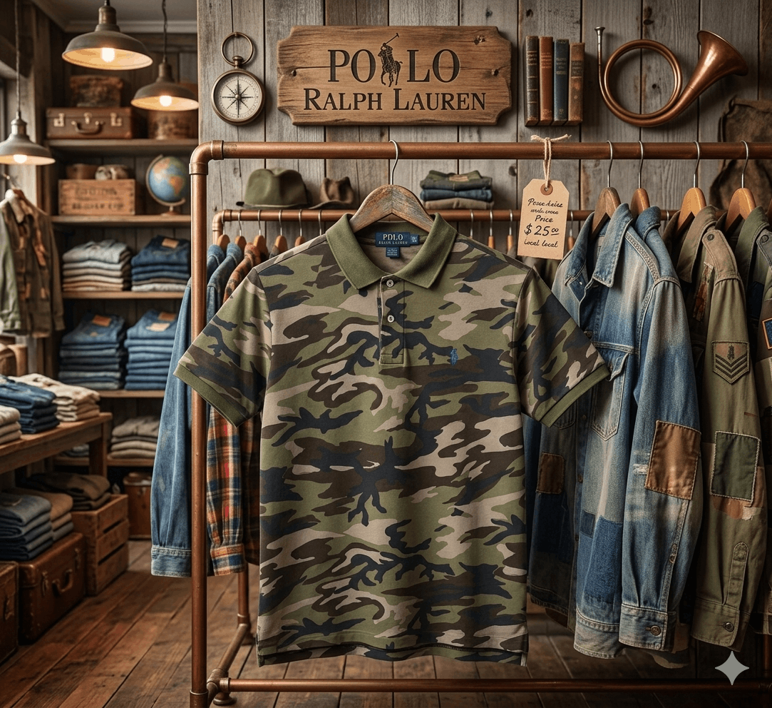 Polo Ralph Lauren Vintage POLO RALPH LAUREN Army Camo T-Shirt Size US M / EU 48-50 / 2 - 1 Thumbnail