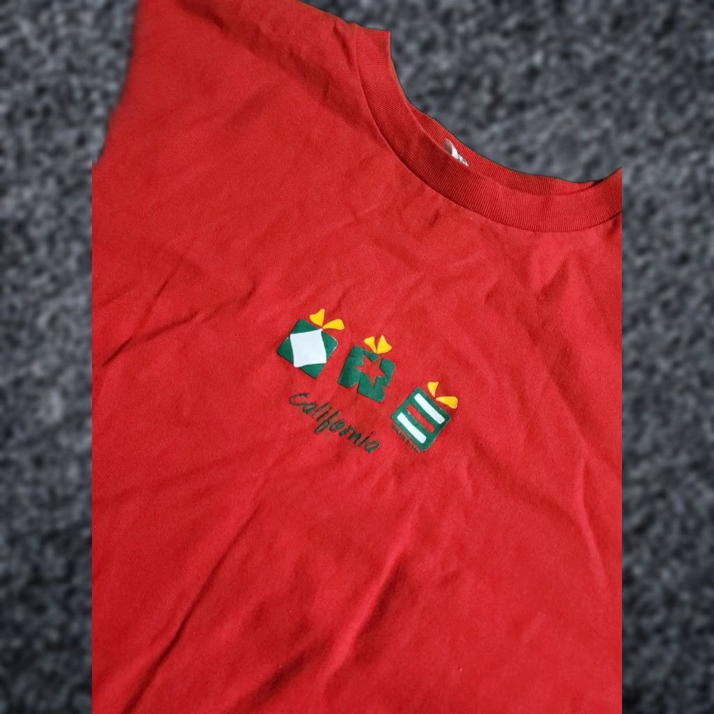 Fruit Of The Loom VINTAGE California Gift Present Travel Souvenir T Shirt 90s Mens XXL Red Cotton Blend Fruit of the Loom 1990-1999 T-Shirt Size US XXL / EU 58 / 5 - 1 Thumbnail