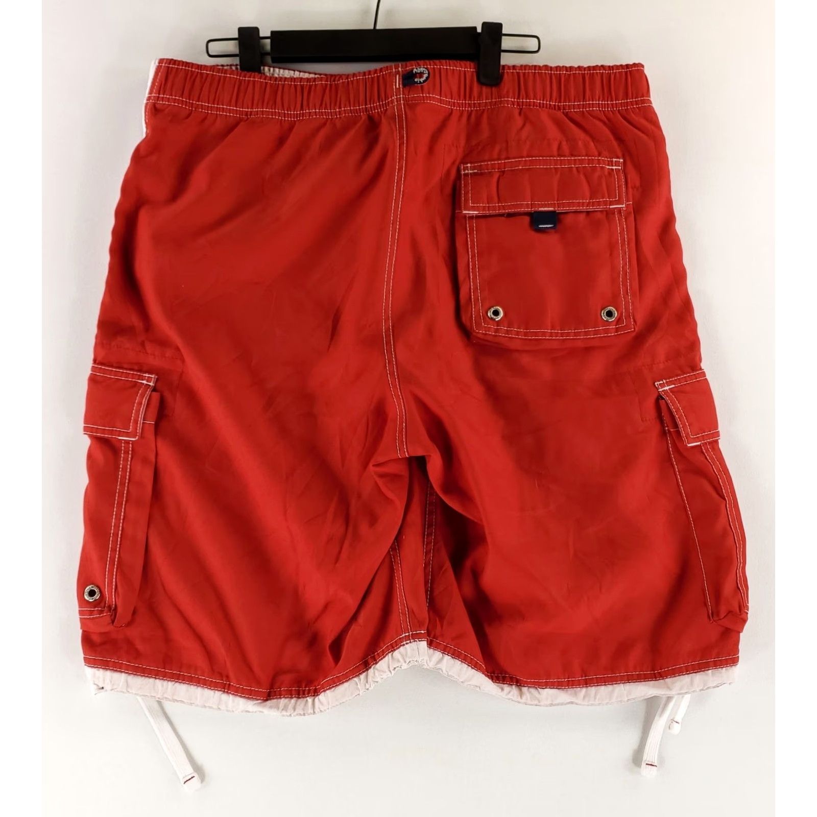 Abercrombie & Fitch Abercrombie & Fitch Swim Trunks Board Shorts Cargo Red Drawstrings Mens 36 Red Mens 36 Size US 36 / EU 52 - 5 Thumbnail