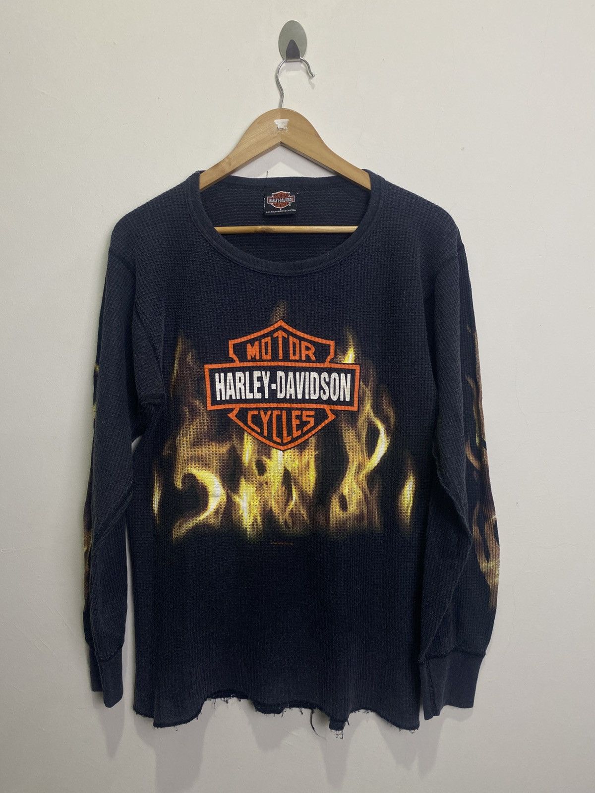 Harley Davidson Vintage harley davidson flame 90s Size US L / EU 52-54 / 3 - 1 Thumbnail