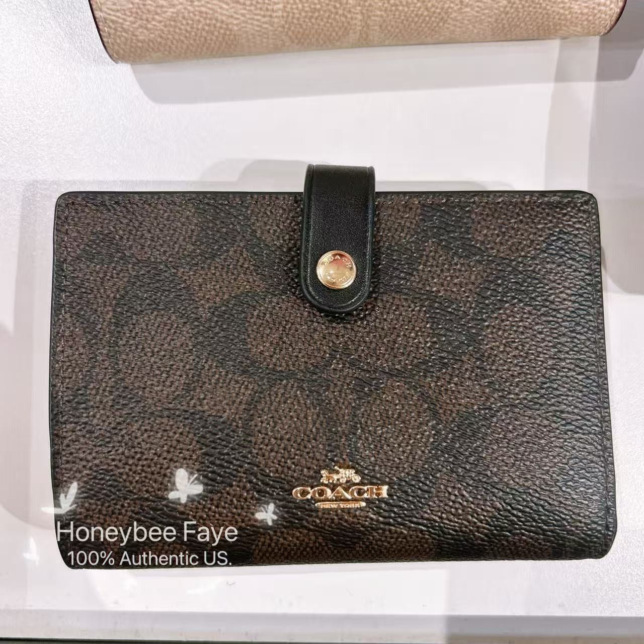 Coach 2 In 1 Wallet In Blocked Signature Canvas CBK54 Size ONE SIZE - 1 Thumbnail