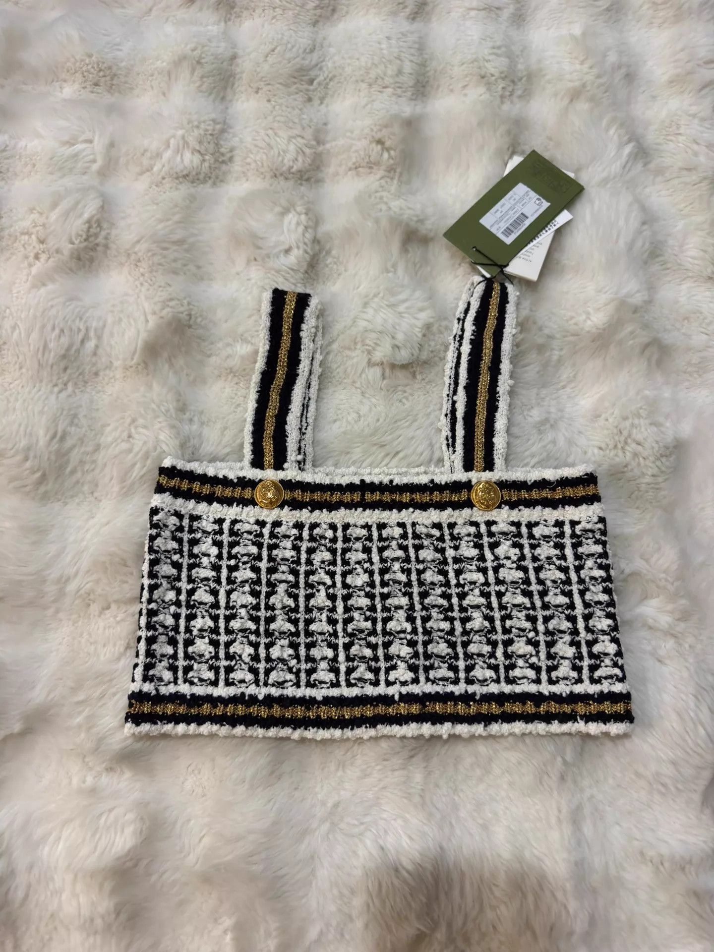 Gucci Gucci Woven Gold Buckle Women's Cami Top XS NWT Size XS / US 0-2 / IT 36-38 - 1 Thumbnail