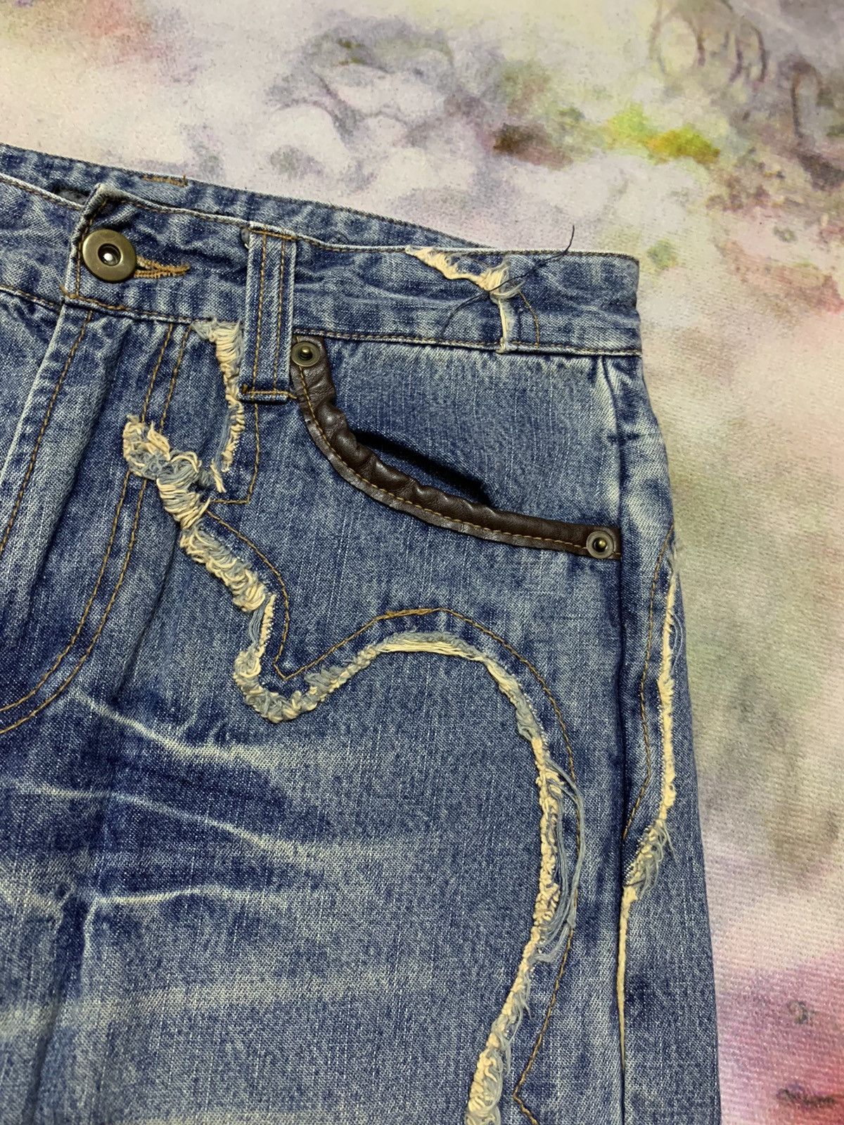 Hysteric Glamour Flare Japanese Brand Strange Heaven Washed Denim Size US 28 / EU 44 - 6 Thumbnail