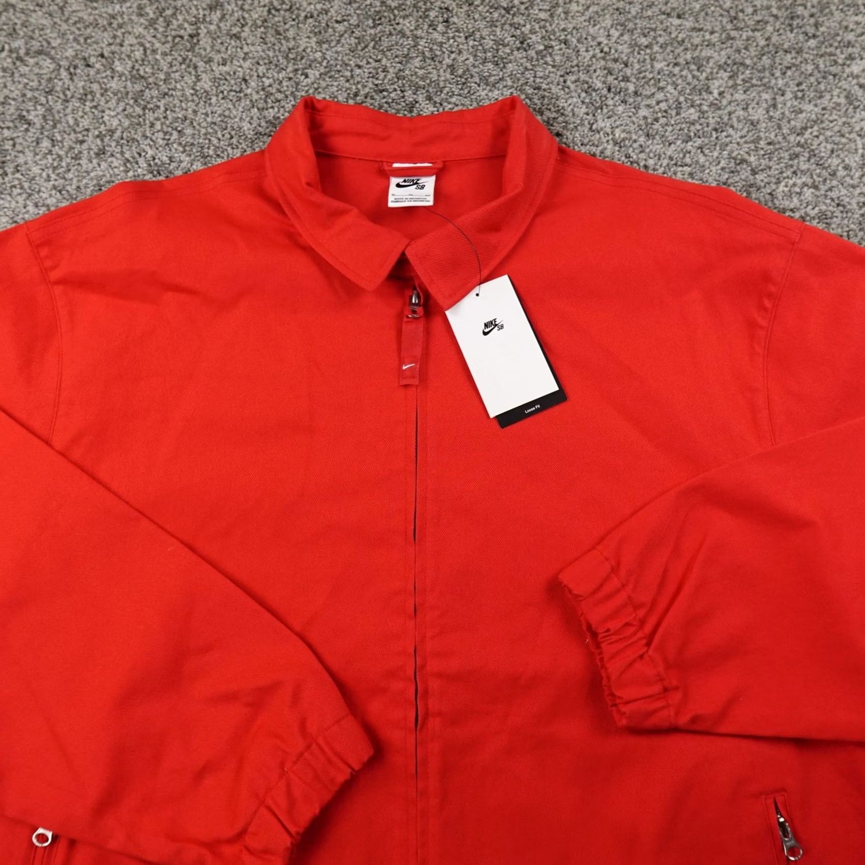 Nike Nike Jacket Mens XL Red Loose Twill Full Zip SB Skateboarding Coat Size US XL / EU 56 / 4 - 3 Thumbnail