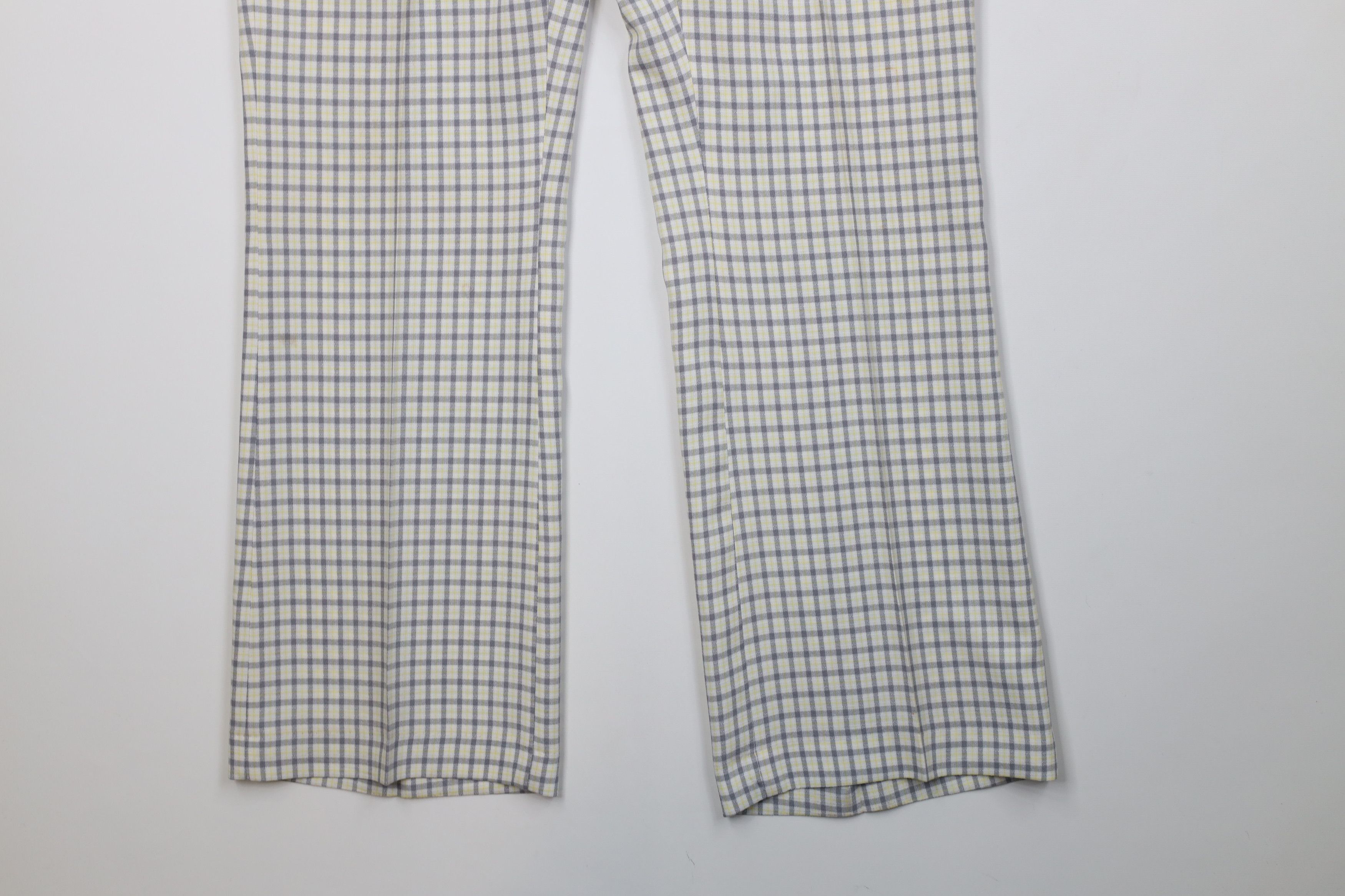 Vintage Vintage 70s Streetwear Bell Bottoms Chino Pants Plaid USA Size US 34 / EU 50 - 5 Thumbnail