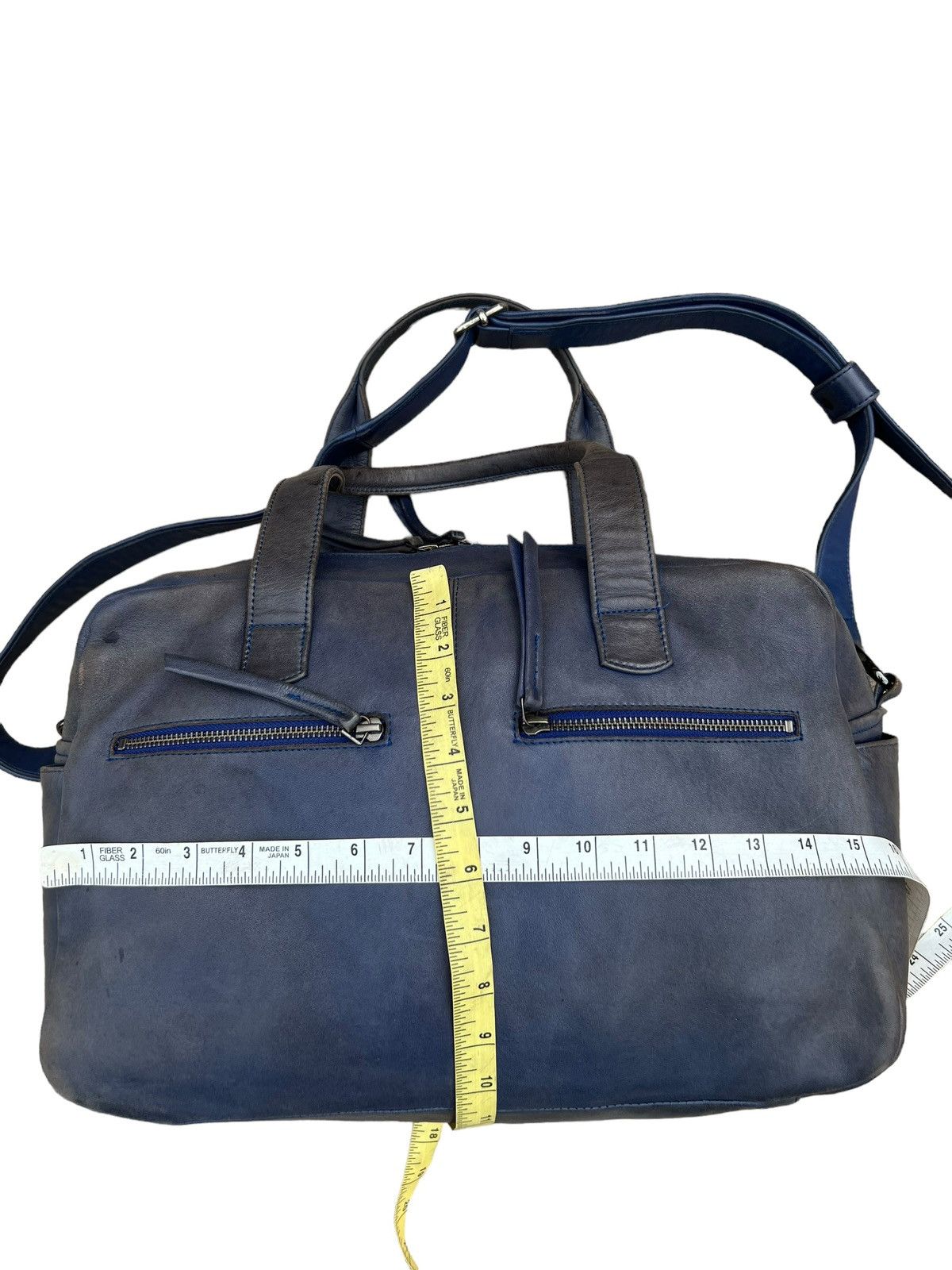 Leather Naterra Distress Sun Fade Patina Leather 2 Way Travel Bag Size ONE SIZE - 21 Thumbnail