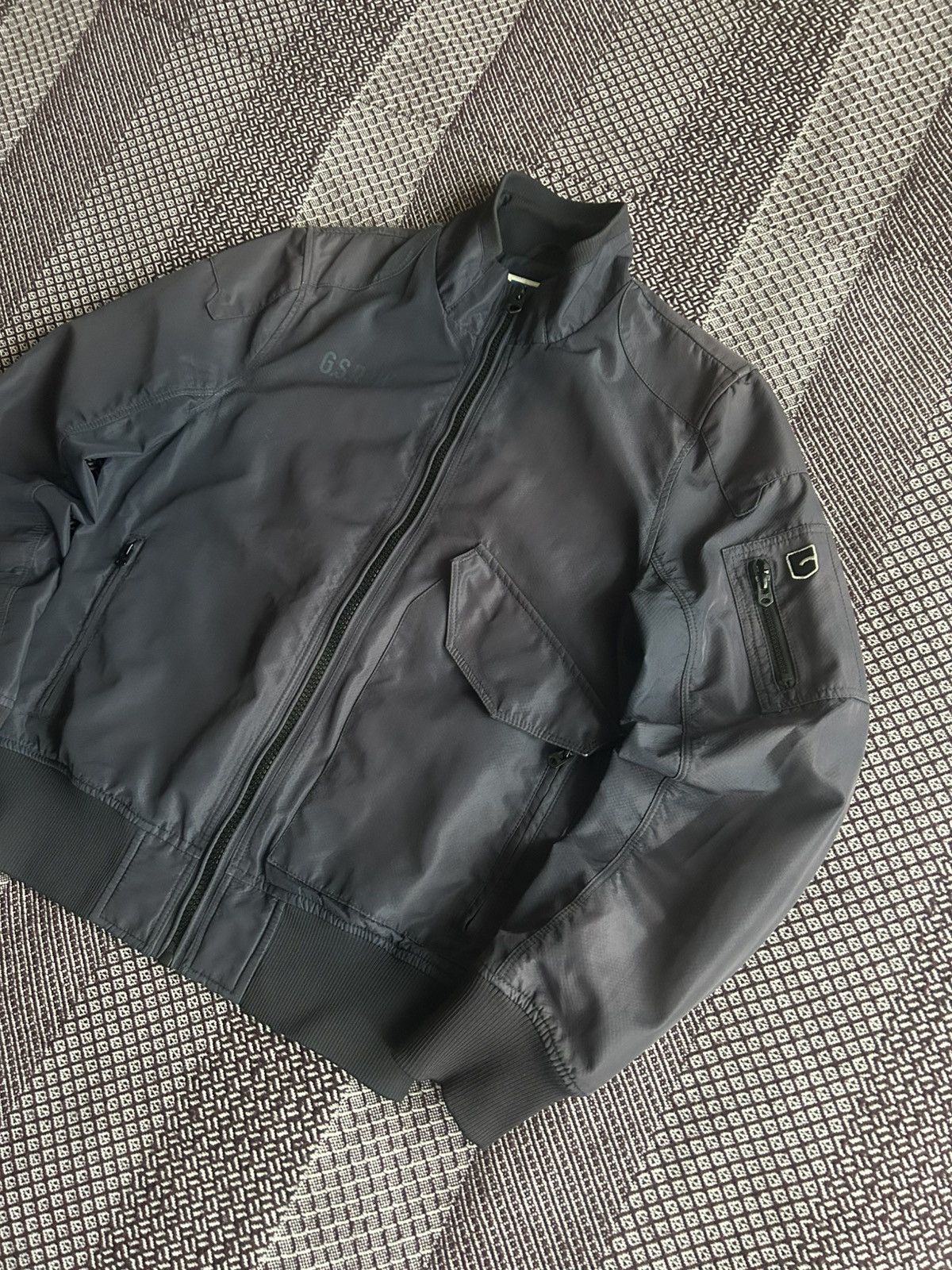 G-Star G-Star Raw Denim Sports Conway Bomber Jacket Faded Size L Size US L / EU 52-54 / 3 - 2 Thumbnail